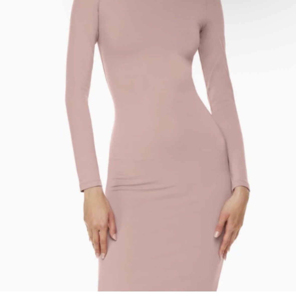 Aritzia Babaton Contour Crew Longsleeve Dress Size L / US 10 / IT 46 - 1 Thumbnail
