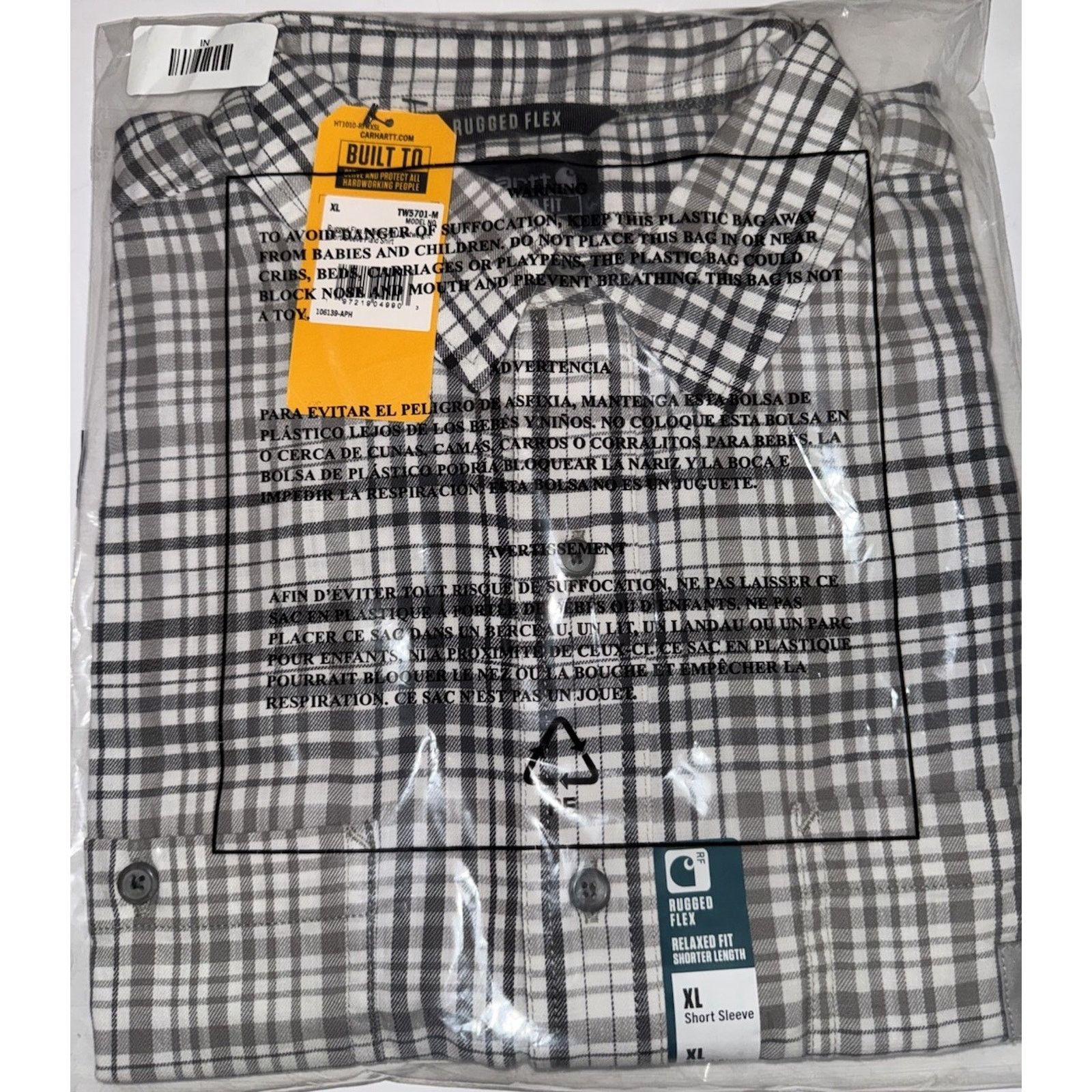 Carhartt NWT Carhartt Mens Shirt Rugged Flex Short Sleeve XL Gray Size US XL / EU 56 / 4 - 3 Thumbnail