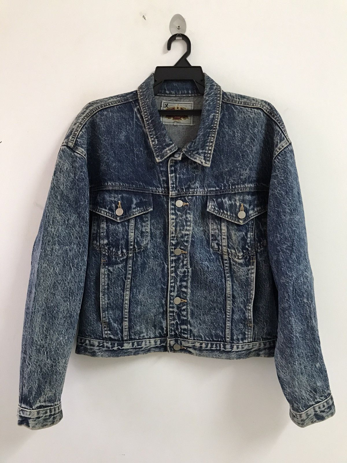 Big John × Vintage Vintage Big John Scoville Acid Wash Crop denim jacket Size US L / EU 52-54 / 3 - 9 Thumbnail