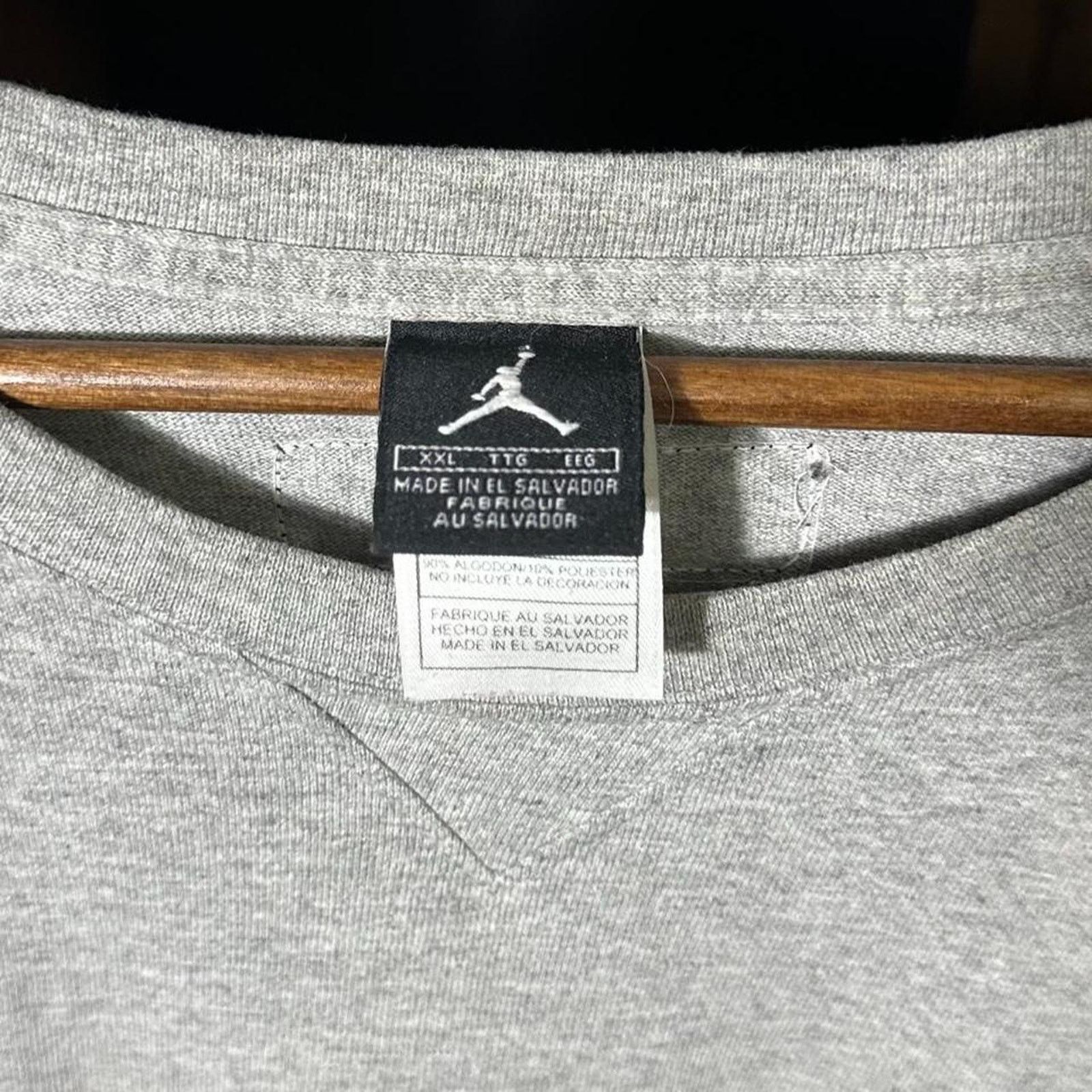 Nike Vintage 90s Jordan Shield Patch Long Sleeve Tee 2XL Shirt Size US XXL / EU 58 / 5 - 3 Thumbnail