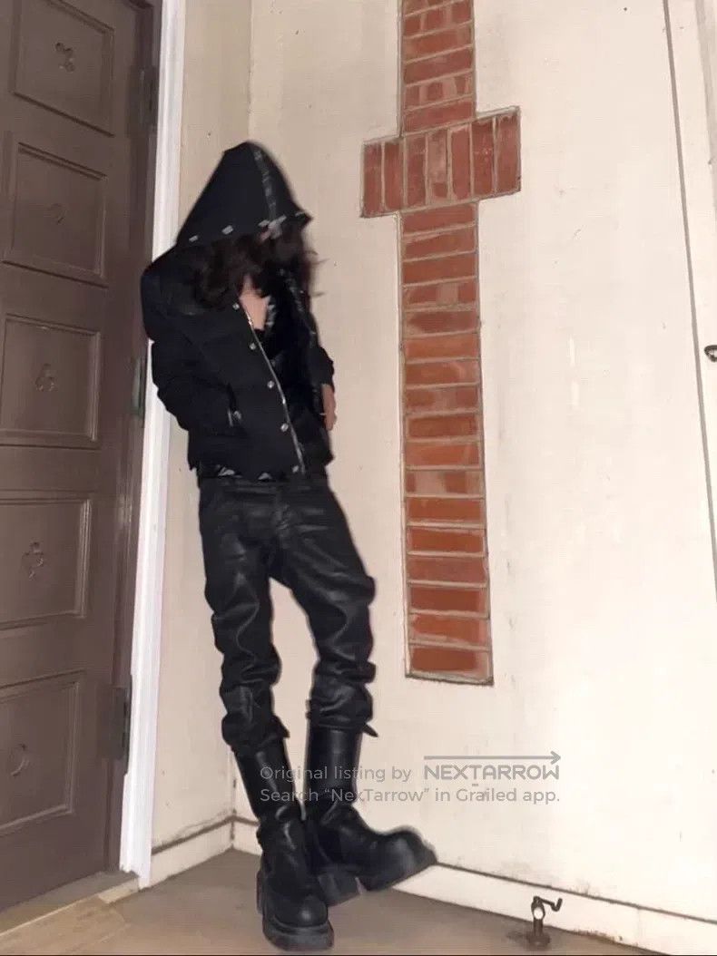 Saint Laurent Paris Saint Laurent Paris Black Samurai Leather Hooded Puffer Ja Size US S / EU 44-46 / 1 - 9 Thumbnail