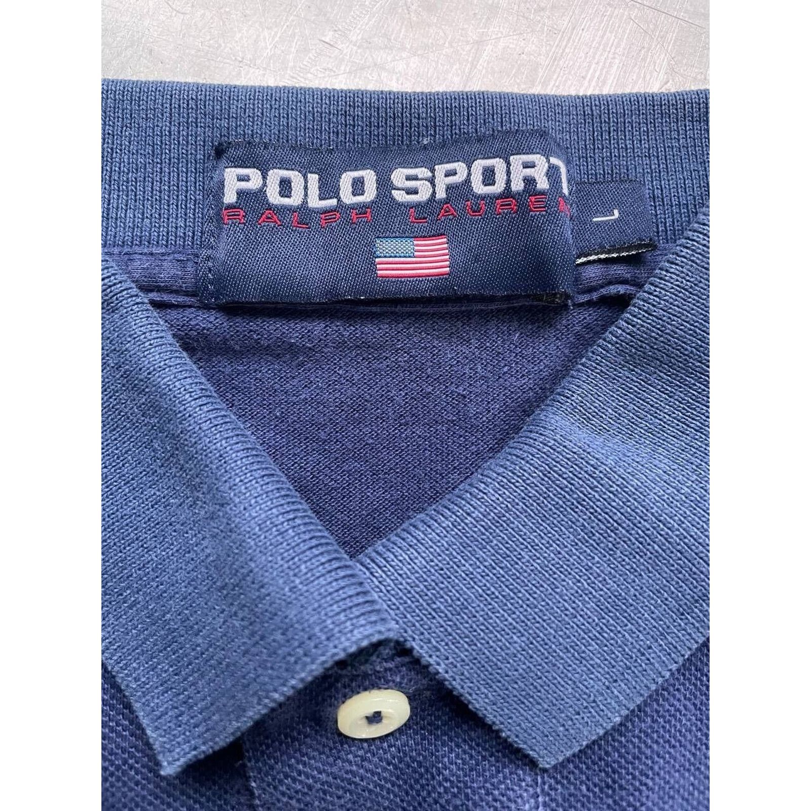 Ralph Lauren × Vintage Polo Sport Ralph Lauren Navy Blue Polo Shirt Men’s Size L Size US L / EU 52-54 / 3 - 6 Thumbnail