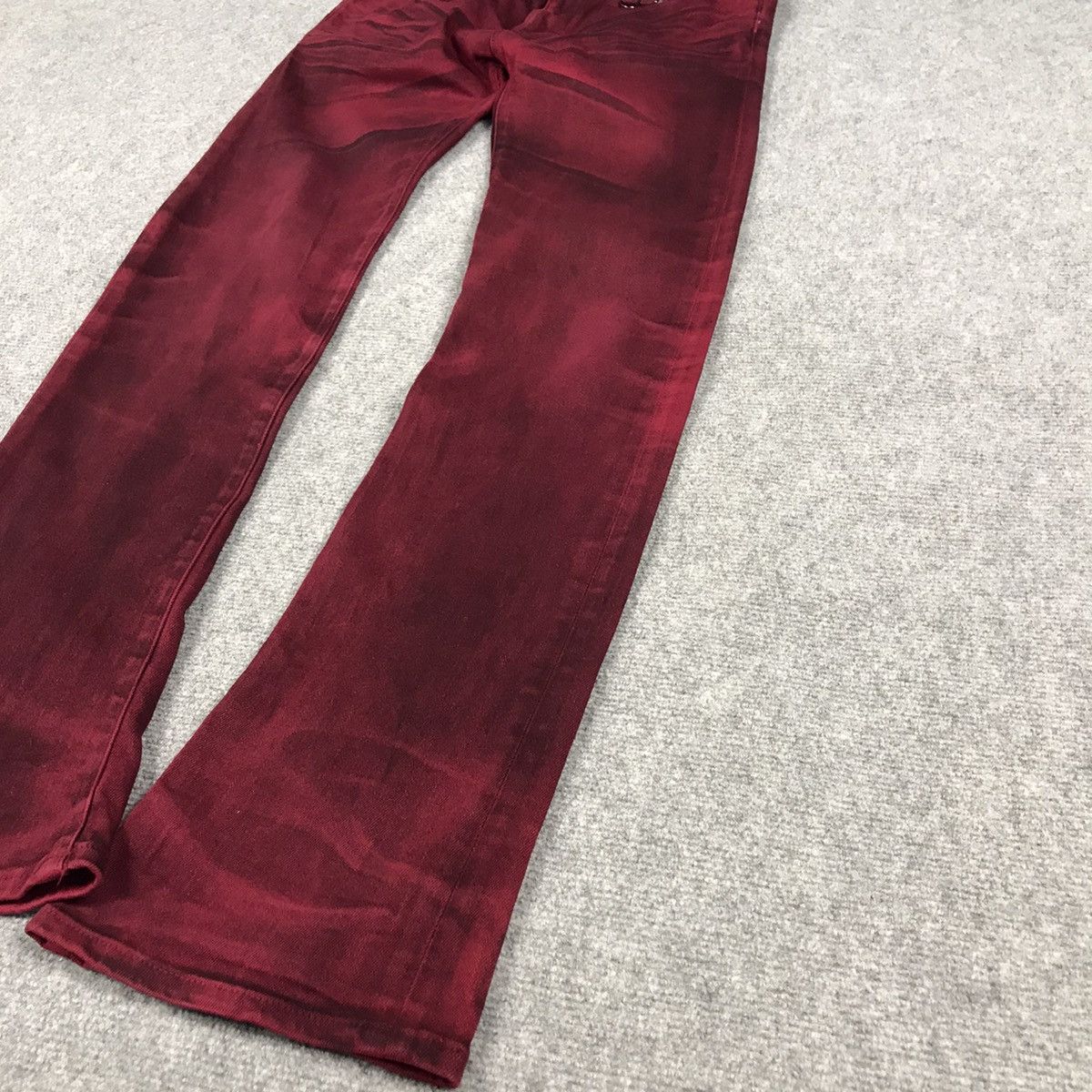 BUFFALO BOBS FLARE JAPANESE PUNK BUFFALO BOBS RED BOOT CUT PANTS Size US 30 / EU 46 - 4 Thumbnail