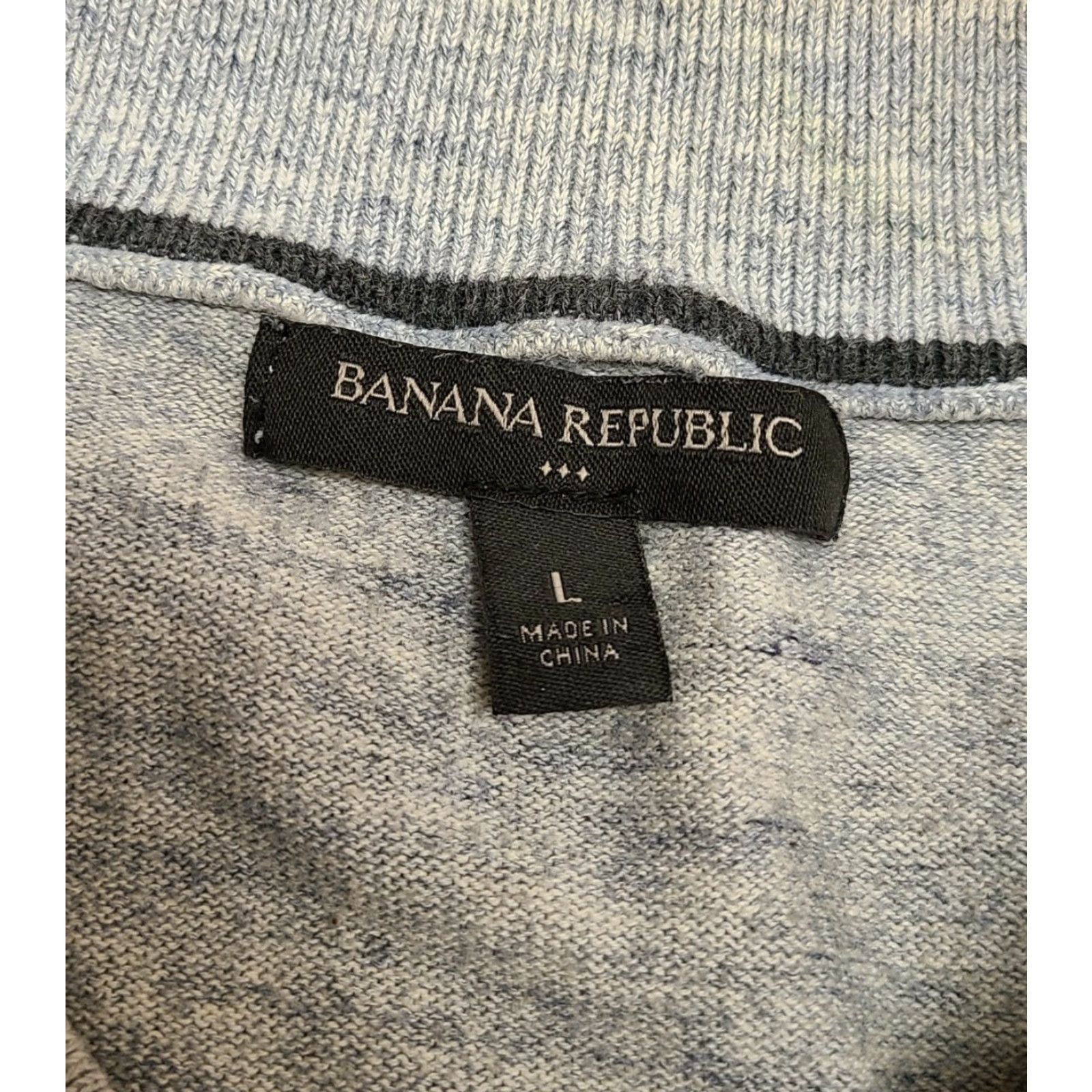Banana Republic Banana Republic Pullover Shirt Mens Size L Gray 1/4 Zip Long Sleeve Modern Preppy Knit Cotton Regular Size US L / EU 52-54 / 3 - 2 Thumbnail