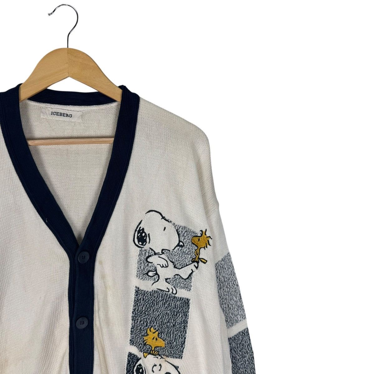 Iceberg ☀️ICEBERG X PEANUTS ITALY KNIT CARDIGAN Size US L / EU 52-54 / 3 - 6 Thumbnail