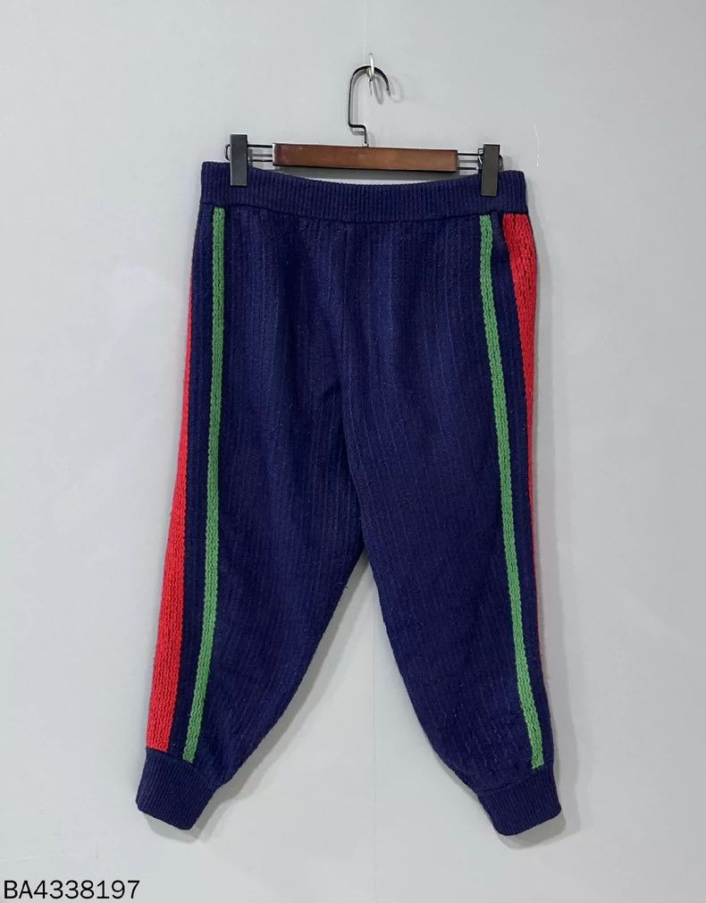 Gucci Gucci Red and green striped thick trousers 2502-Nextarrow Size US 32 / EU 48 - 2 Thumbnail