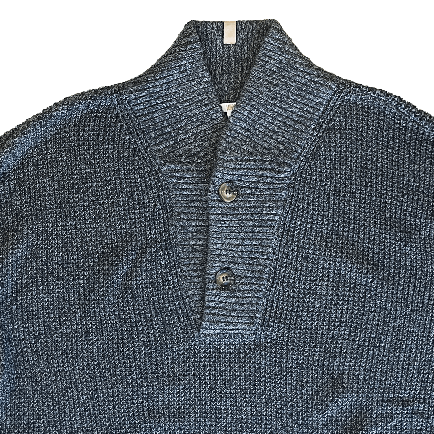 Lunya Lunya Mens CottonSilk Henley Pull Over Crew Sweater Size US M / EU 48-50 / 2 - 6 Thumbnail
