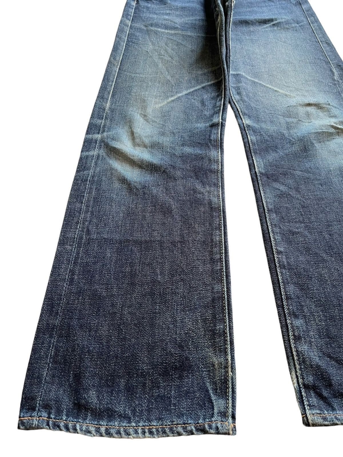 Denime Vintage Japanese Denime Selvedge Blue Wash Loose Jeans Size US 31 - 8 Thumbnail
