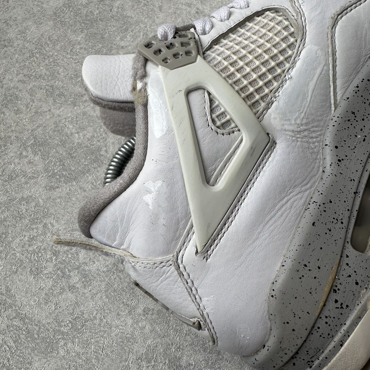 Jordan Brand Nike Air Jordan 4 White Oreo Og Tech Grey Sneakers Size US 7.5 / EU 40-41 - 10 Thumbnail