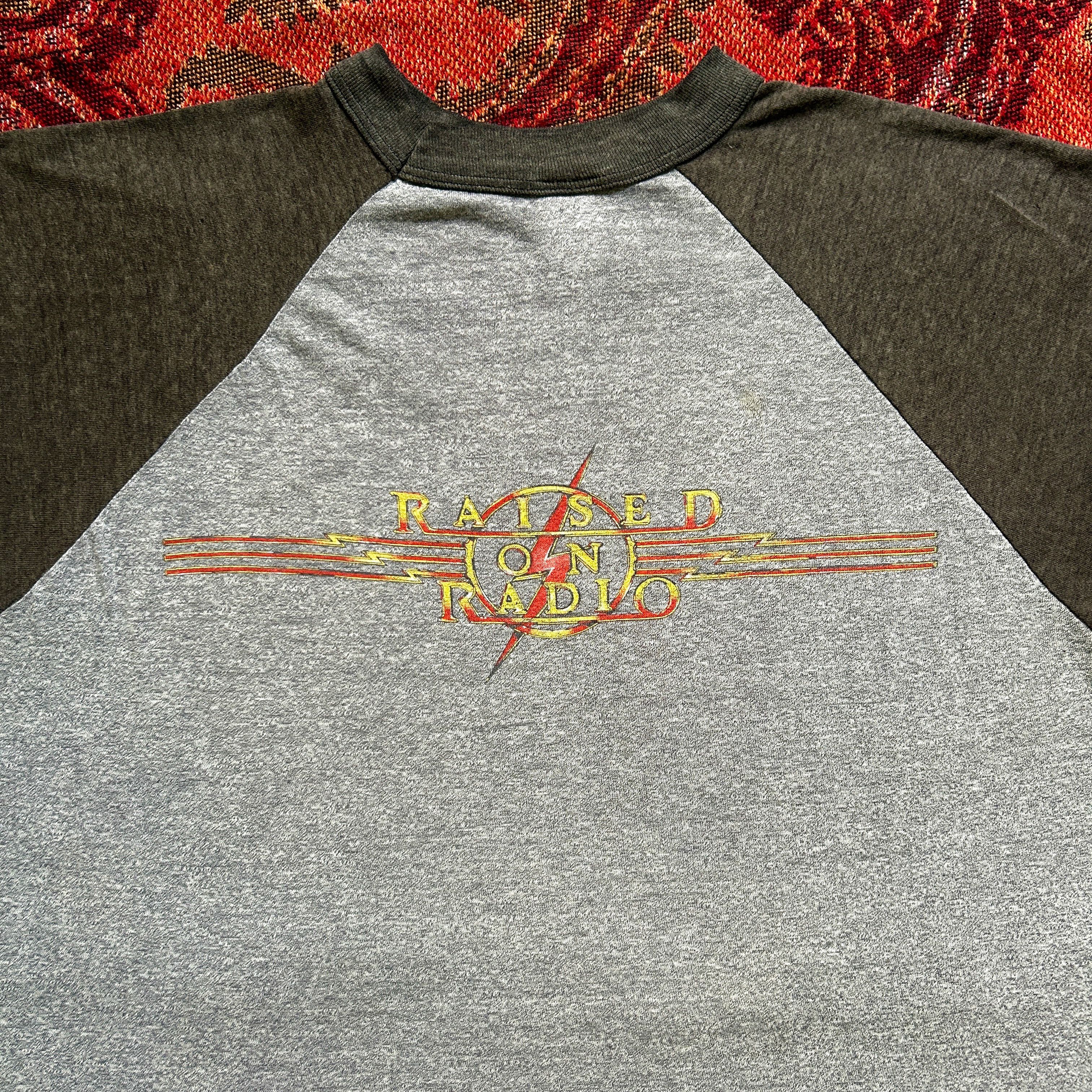 Vintage Vintage 1986 Journey "Raised On Radio" Raglan Band Tee Size US L / EU 52-54 / 3 - 4 Thumbnail