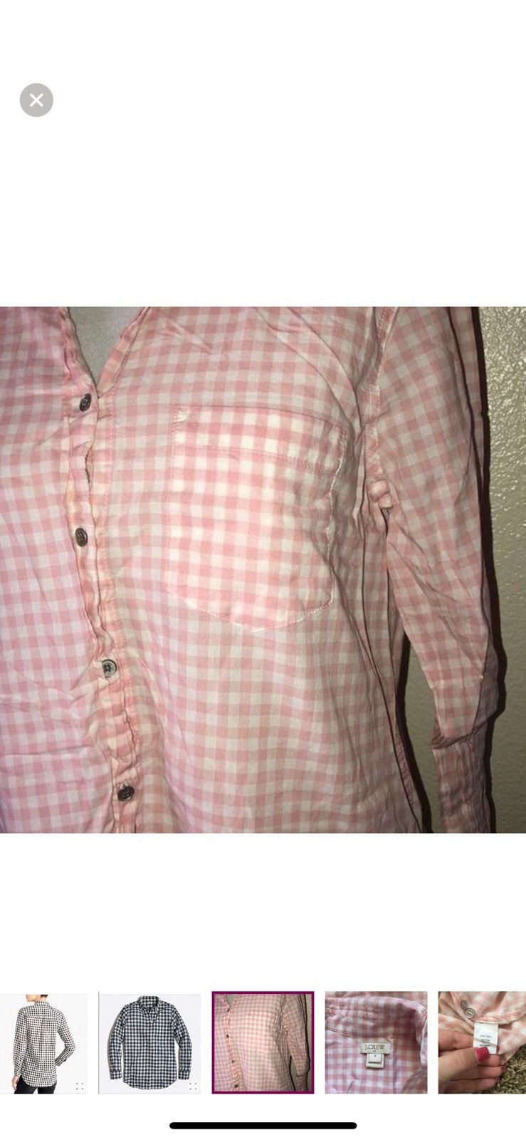 J.Crew J. Crew small boy fit plaid button down shirt Size S / US 4 / IT 40 - 4 Thumbnail