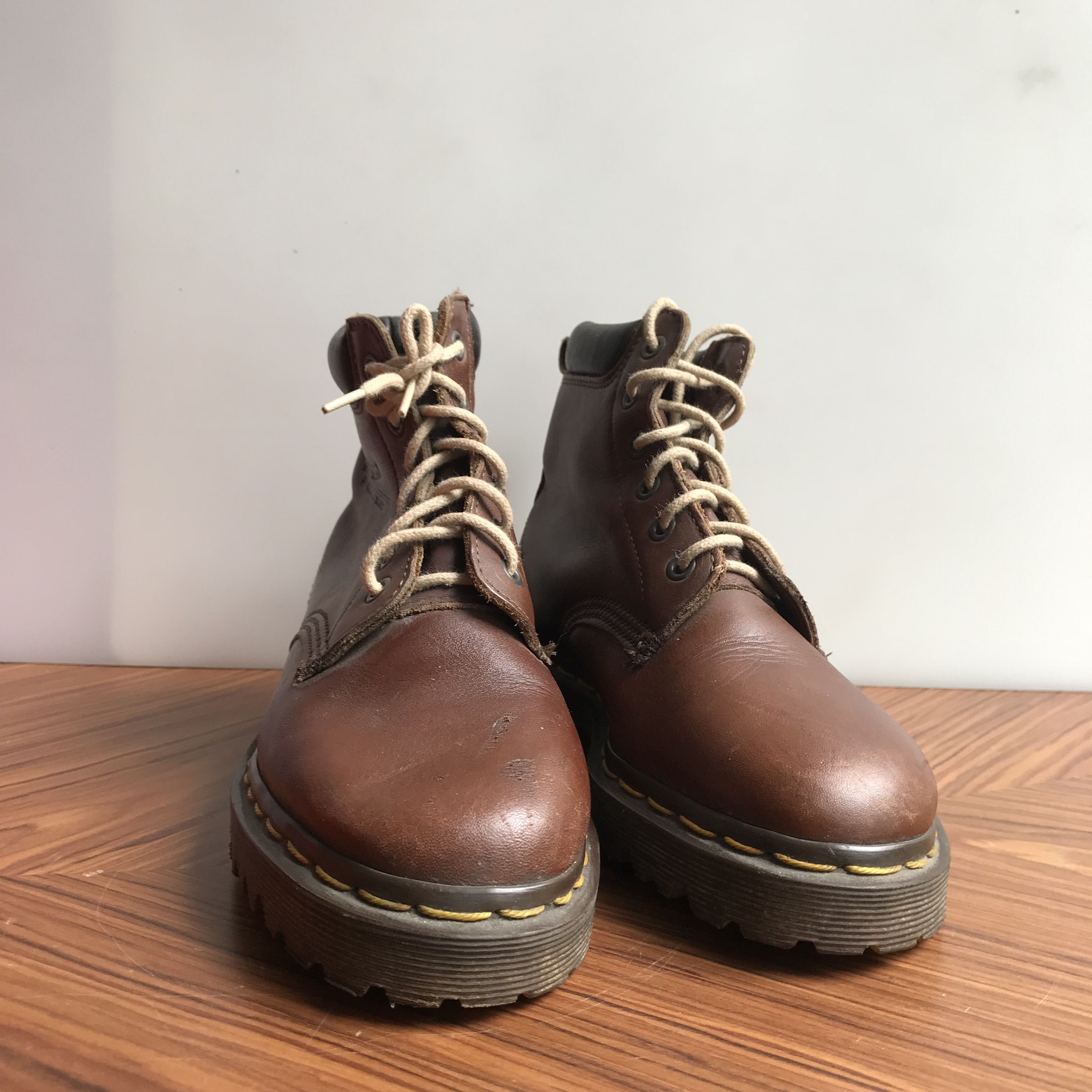 Dr. Martens × Vintage Dr Martens Saxon brown Wine Army bex soles from nos condt Size US 4 / IT 34 - 5 Thumbnail