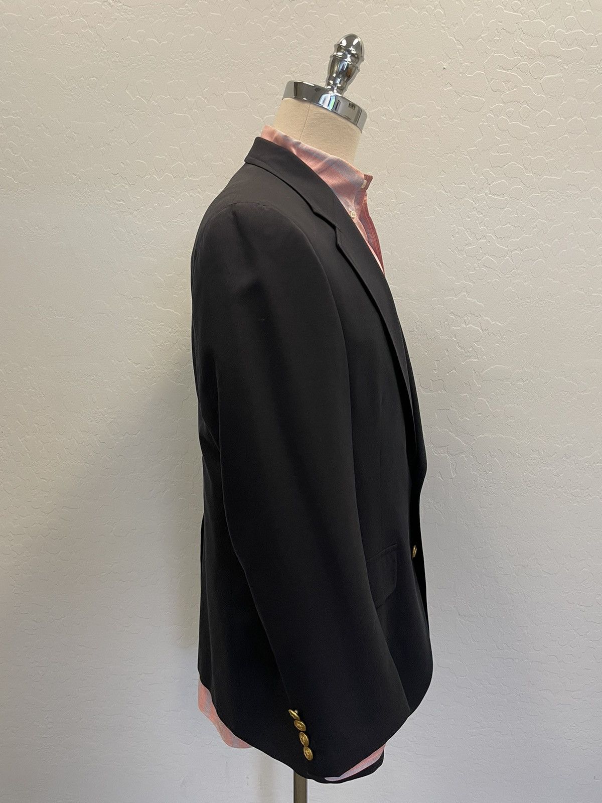 Chaps Ralph Lauren × Vintage The Iconic Navy Wool Blazer Size 40R - 4 Thumbnail