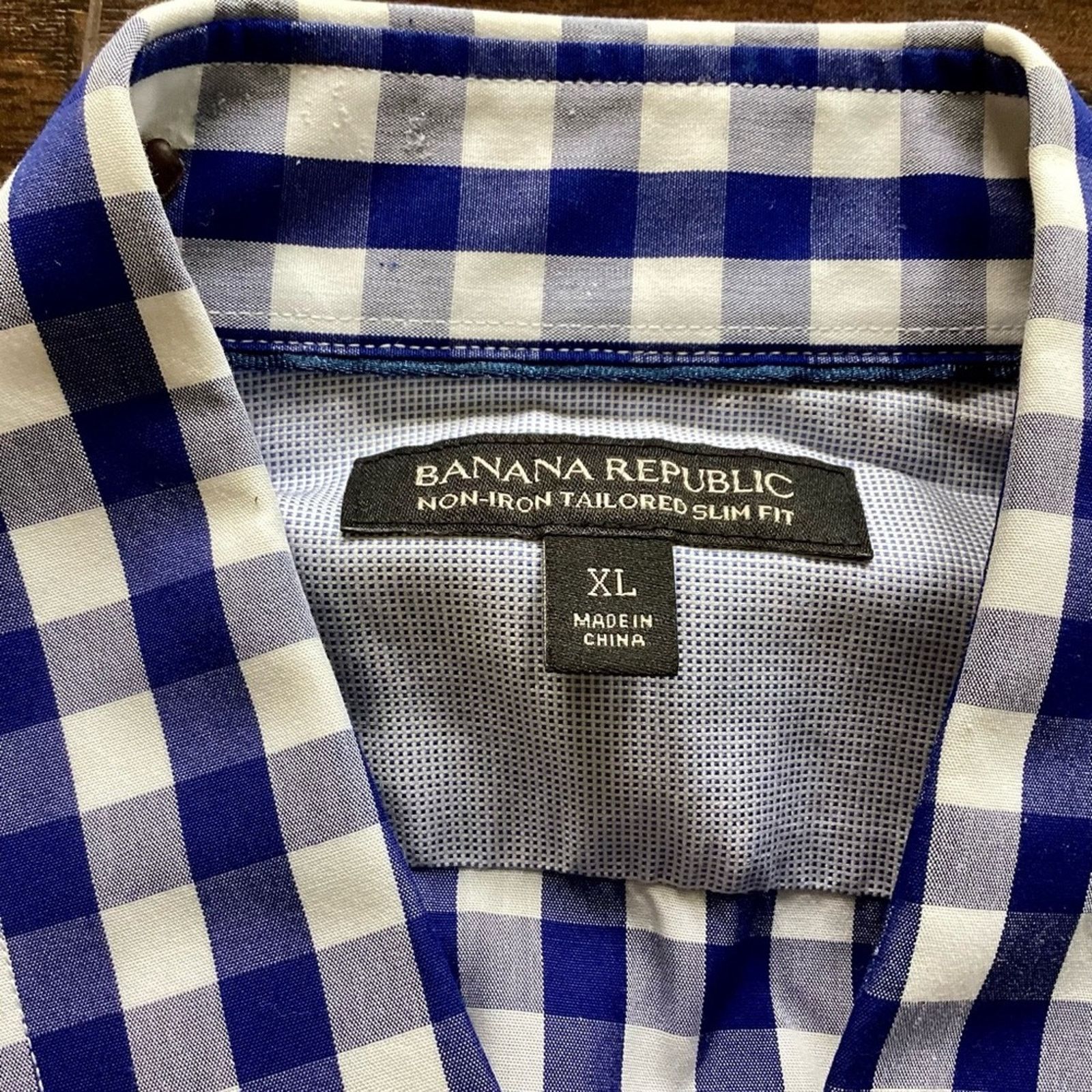 Banana Republic Banana Republic Non Iron Tailored Slim Fit Shirt Size US XL / EU 56 / 4 - 3 Thumbnail