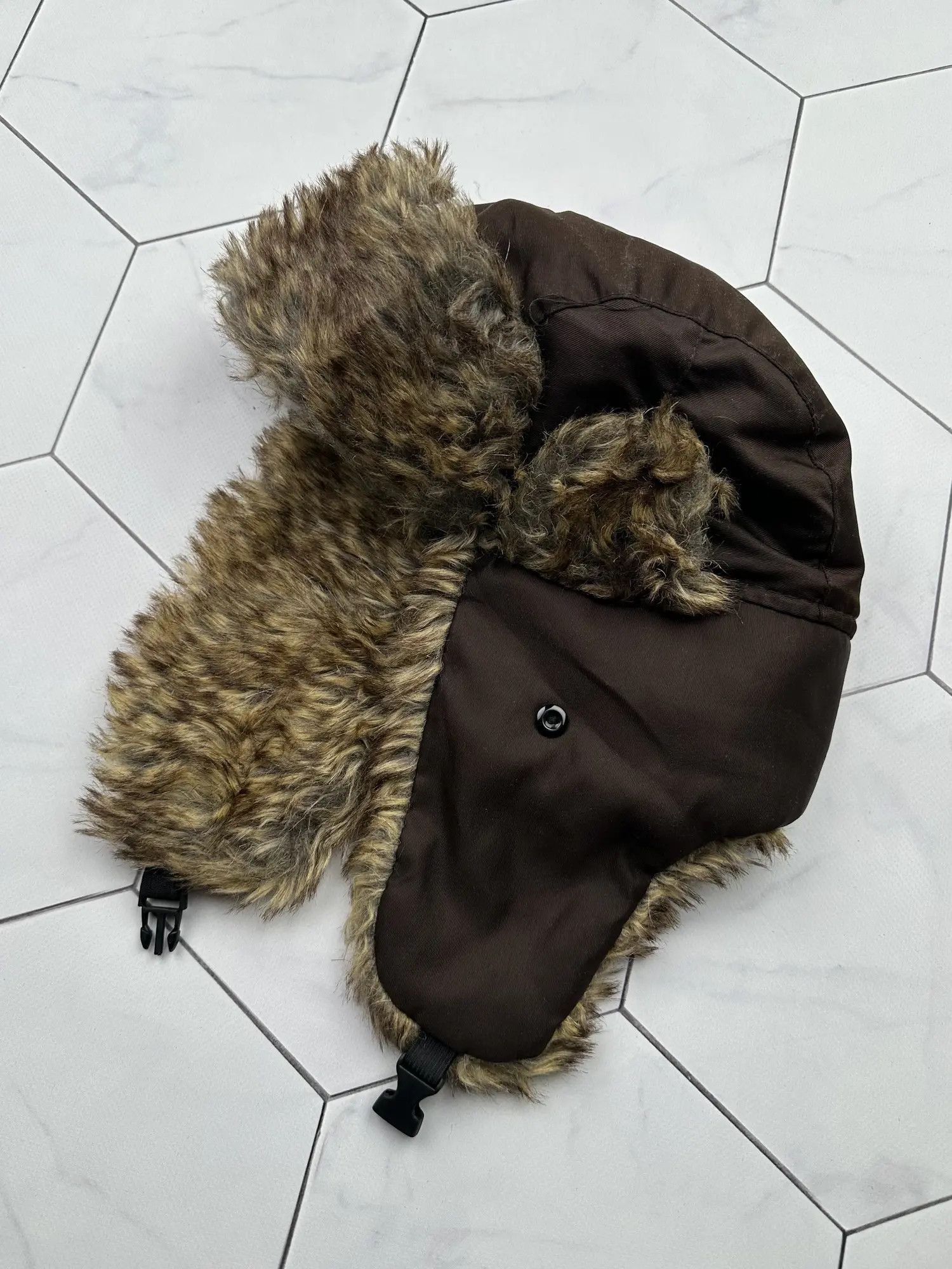 Vintage Vintage Faux Fur Ushanka Hat (B366)E2 Size ONE SIZE - 1 Thumbnail