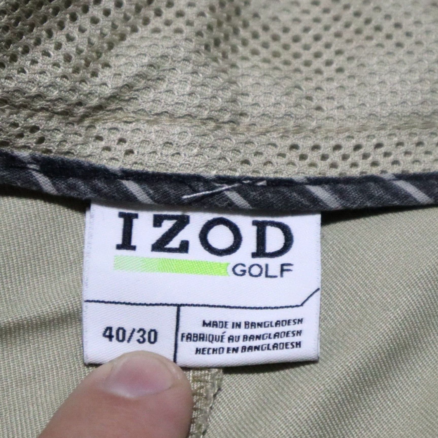 Izod IZOD Dress Pants Men's 40/30 Beige Polyester Relaxed Pleated Straight[/Color] Pants Size US 40 / EU 56 - 3 Thumbnail