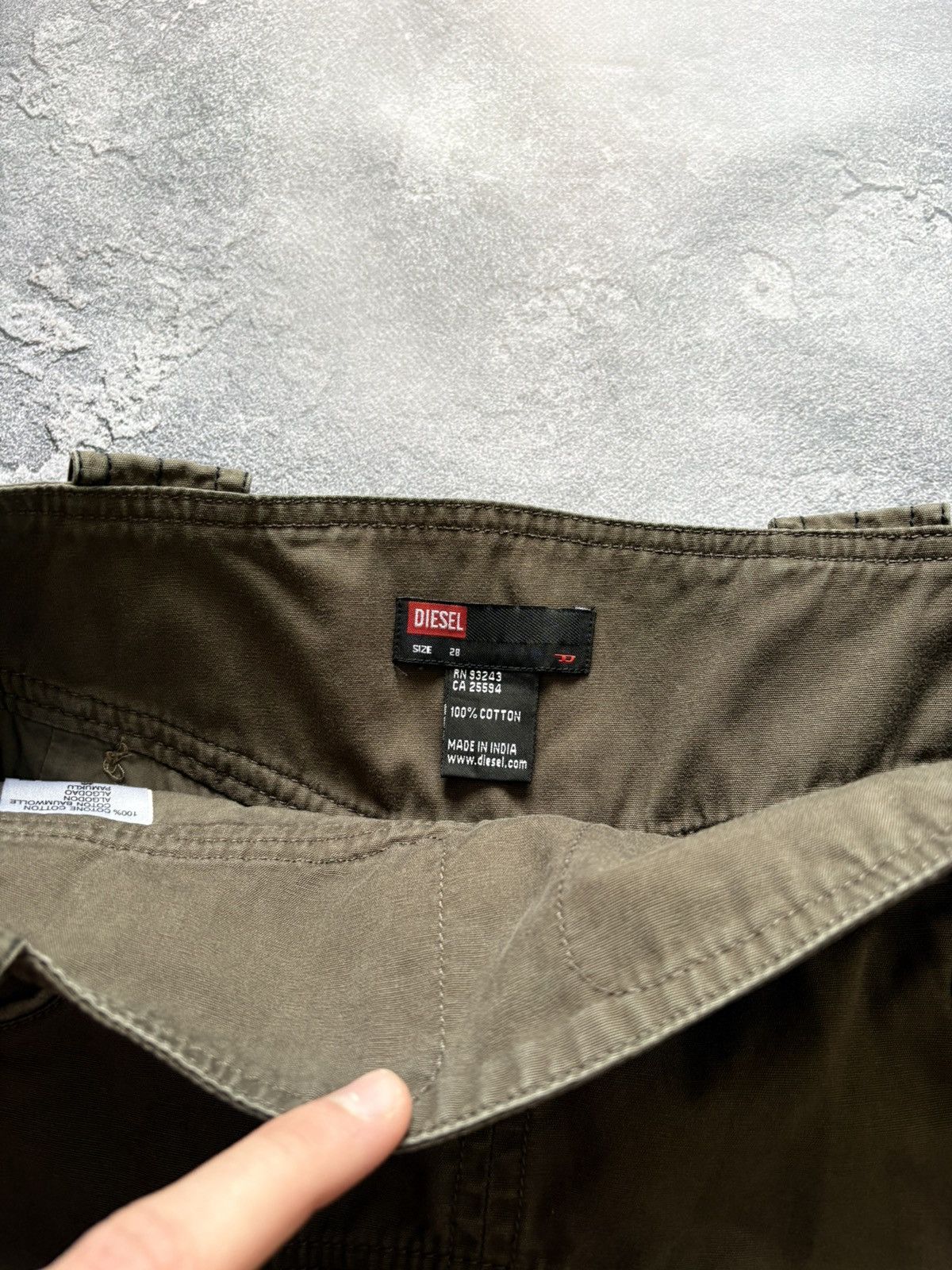 Diesel Vintage 00s Diesel Y2K Avant Garde Military Skirt Size 28 Size 28" / US 6 / IT 42 - 7 Thumbnail