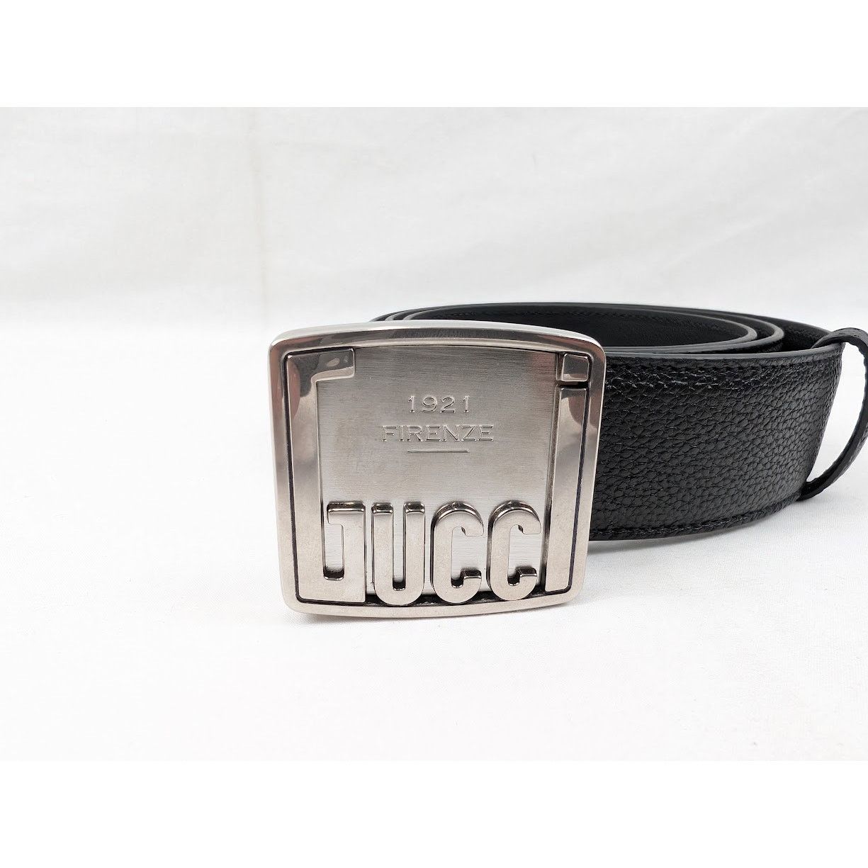 Gucci o1rshd1 Size: 90 CM / Logo Plate Belt in Black Size 36 - 3 Thumbnail