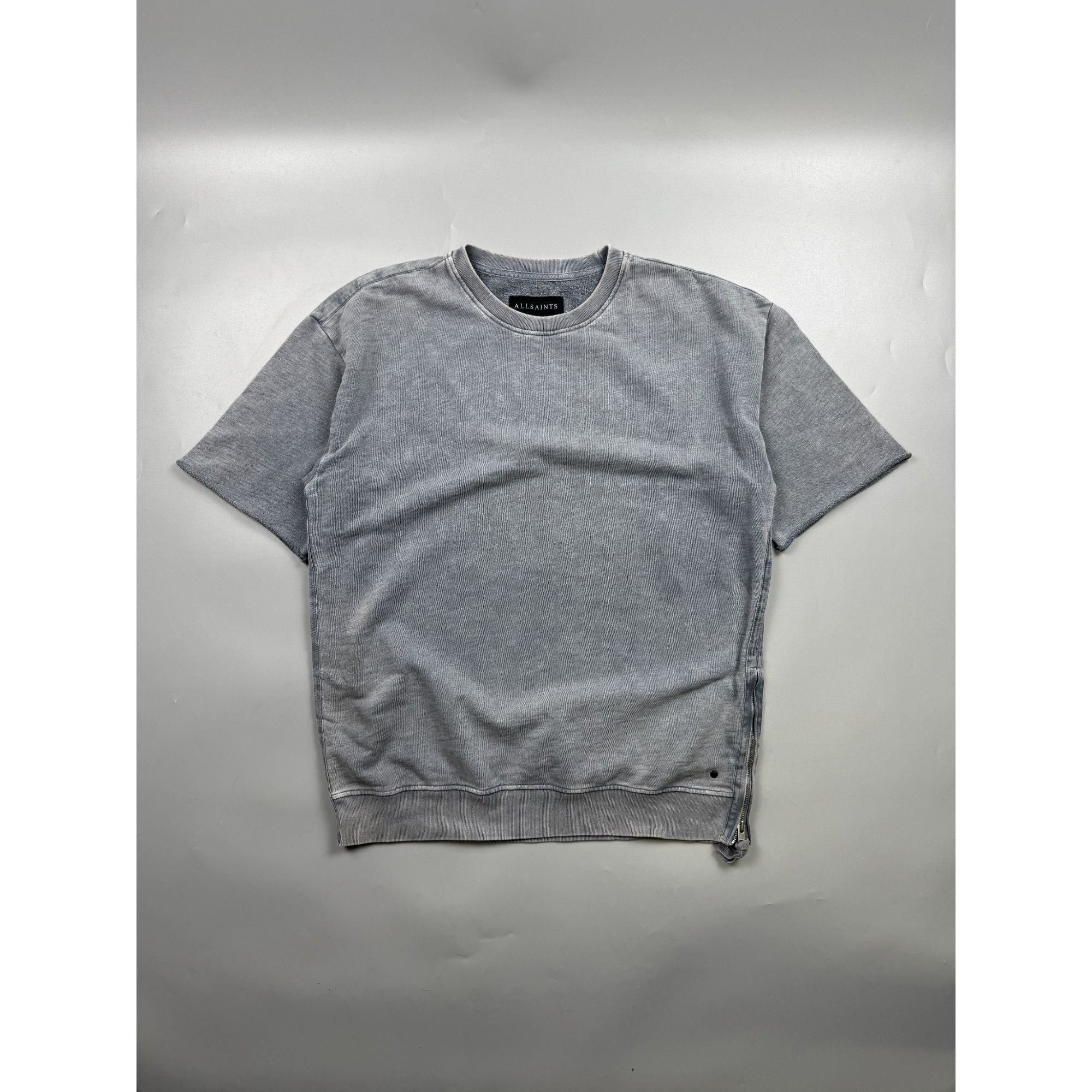 Allsaints All Saints Garment Dyed Short Sleeve Sweatshirt (Y1183) Size US M / EU 48-50 / 2 - 1 Thumbnail