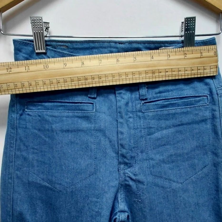 Vintage 18th Amendment Lollabrigida Jeans Womens Skinny Denim Solid 24 Blue High Rise Stretch Machine Washable Cotton Blend Regular Size 24 XS-XL Size 42" / US 20 - 7 Thumbnail
