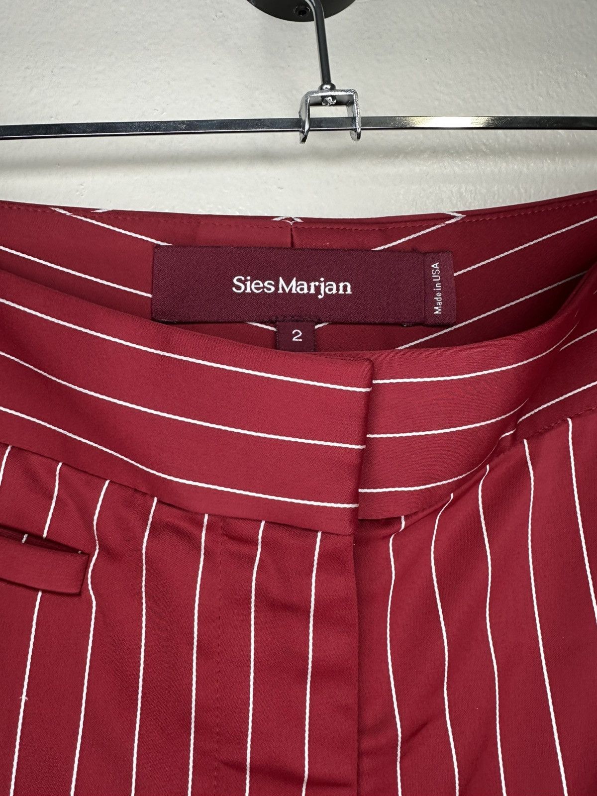 Sies Marjan Sies Marjan Pinstripe Pants Size 26" / US 2 / IT 38 - 2 Thumbnail