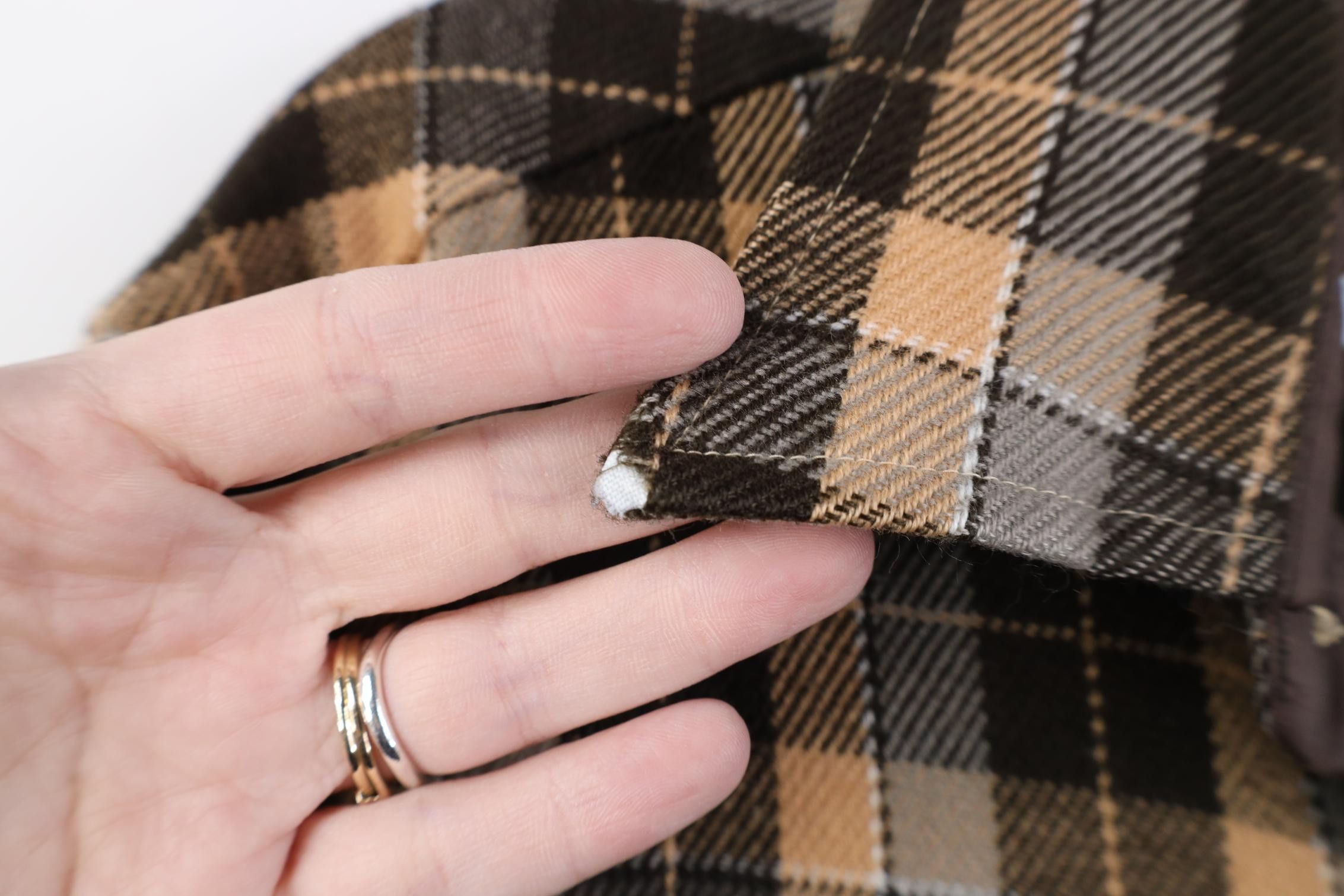 Vintage Vintage 70s Streetwear Flannel Knit Board Button Shirt Plaid Size US L / EU 52-54 / 3 - 8 Thumbnail