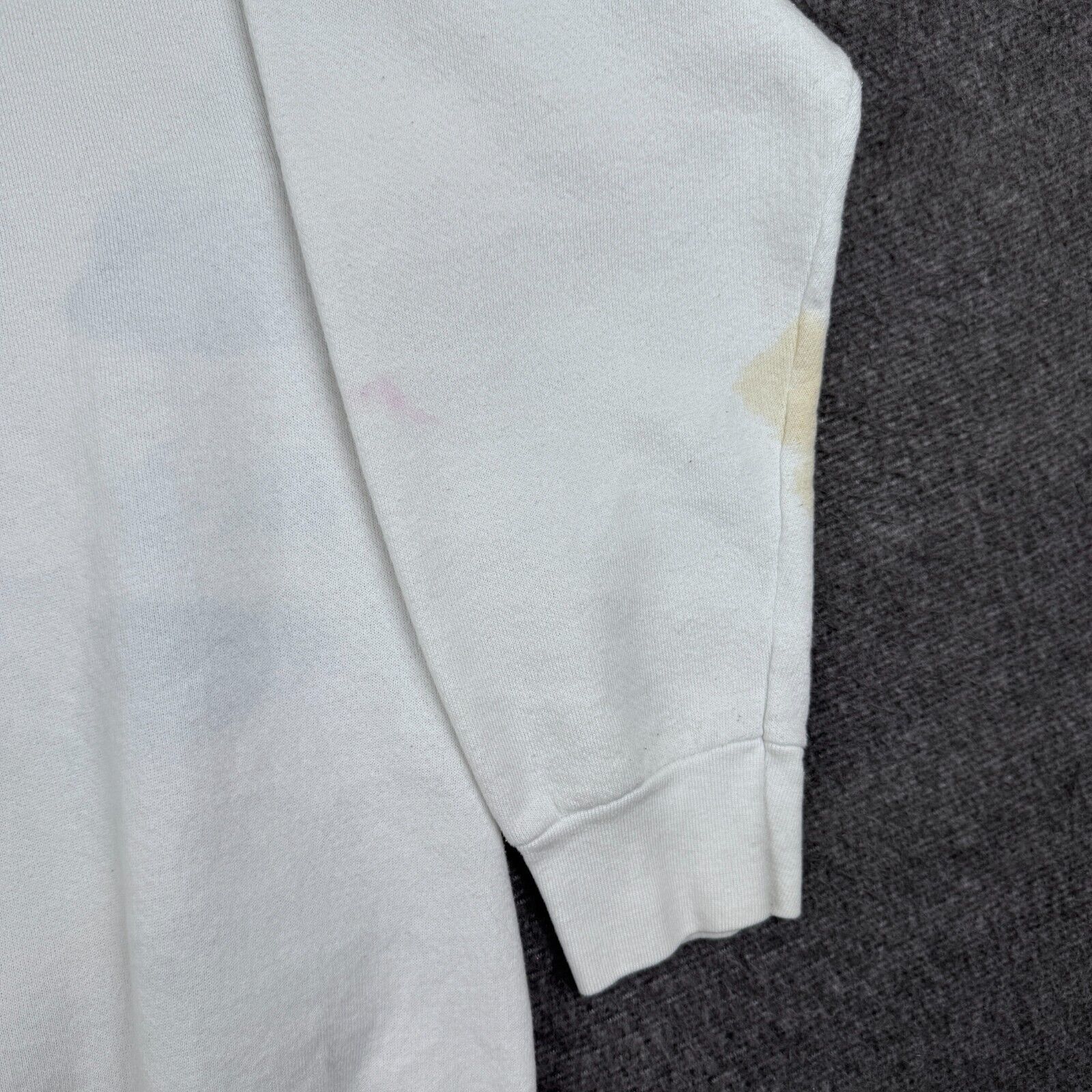 Fruit Of The Loom Vintage Let Jesus Be First Sweatshirt Men's XL White God 90s Size US XL / EU 56 / 4 - 8 Thumbnail