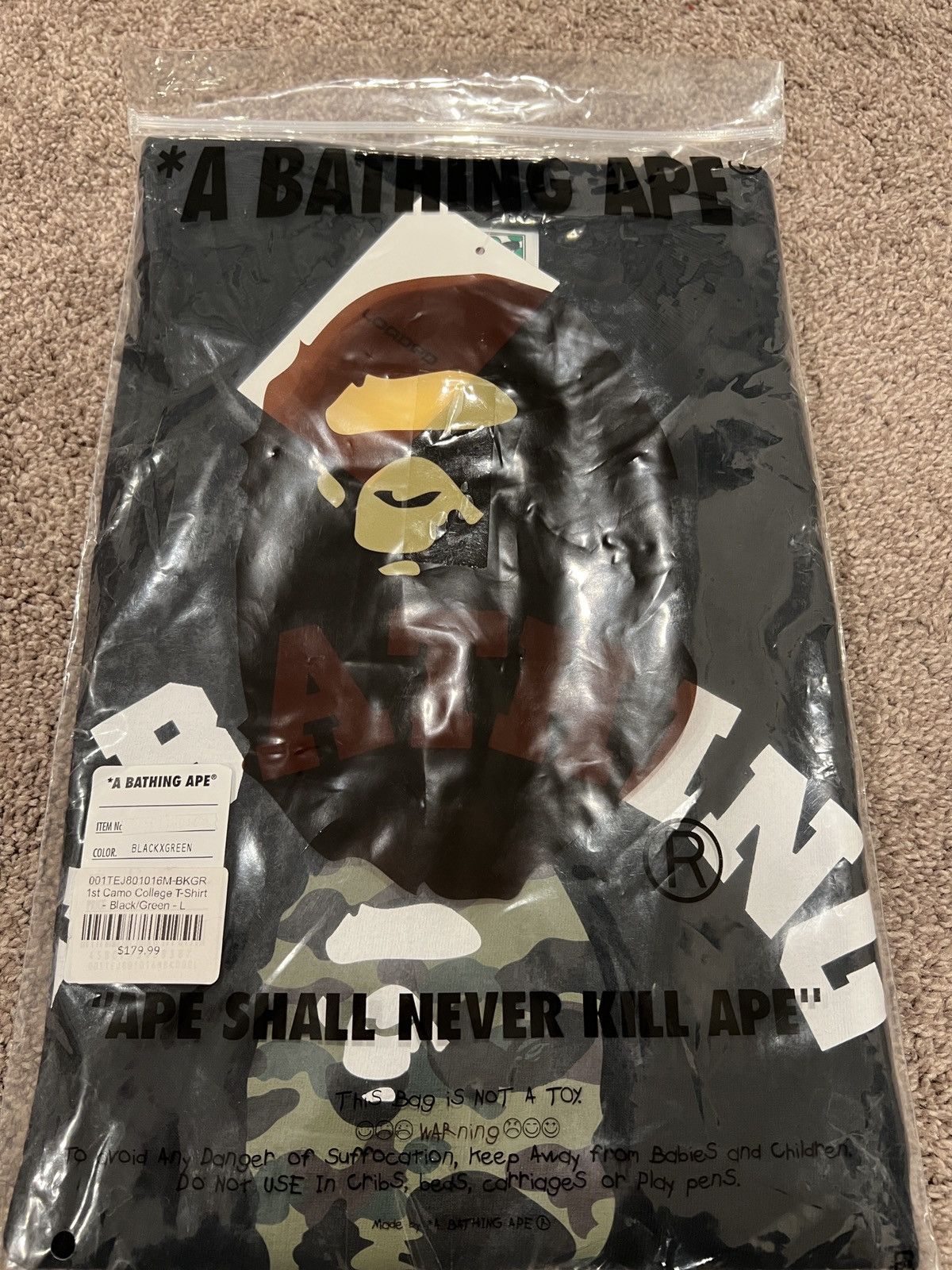 Bape 1st Camo College Tee Size US L / EU 52-54 / 3 - 9 Thumbnail