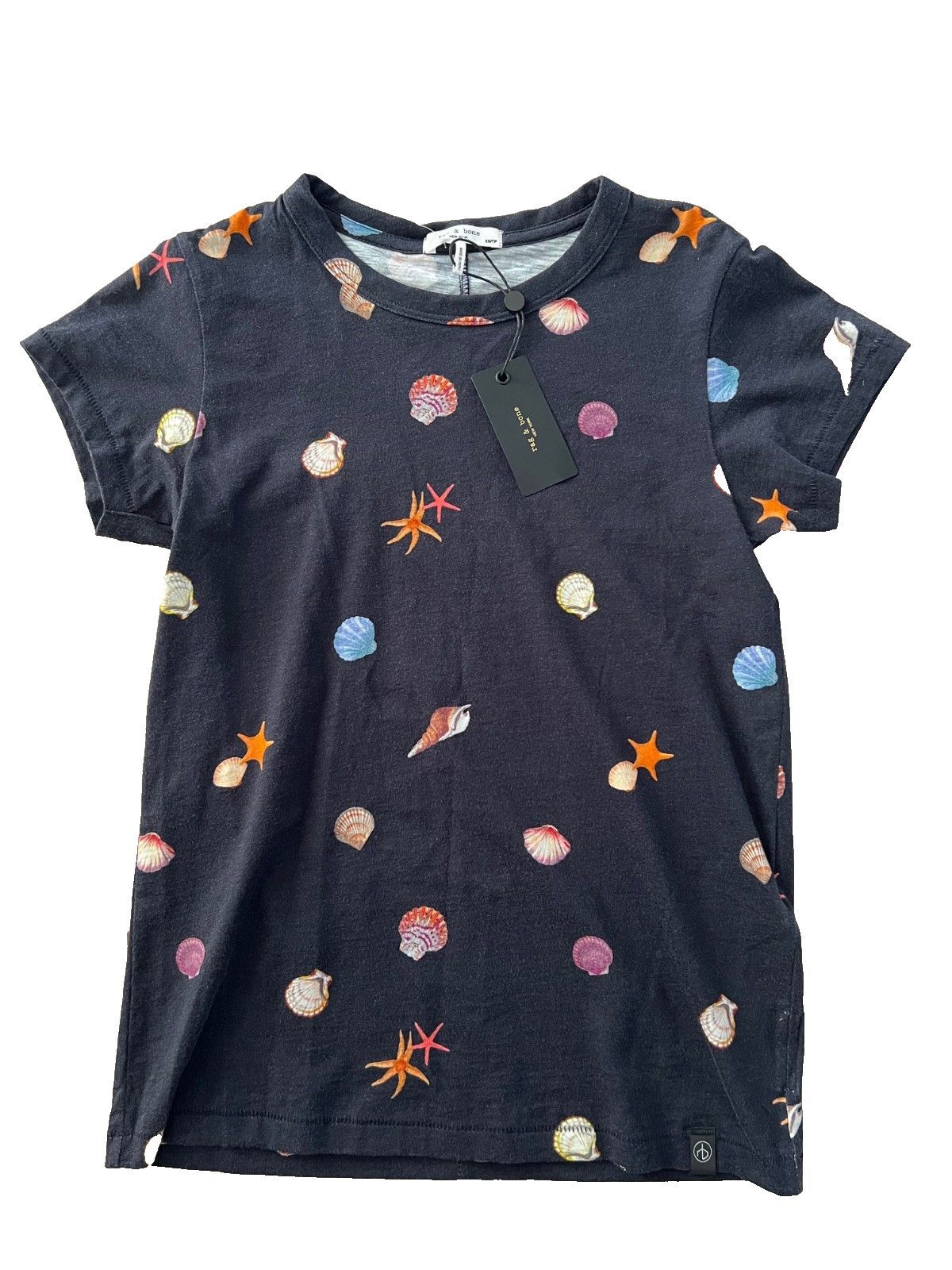 Rag & Bone Rag & Bone All Over Seashell Cotton Tee ( XS ) Size XS / US 0-2 / IT 36-38 - 4 Thumbnail