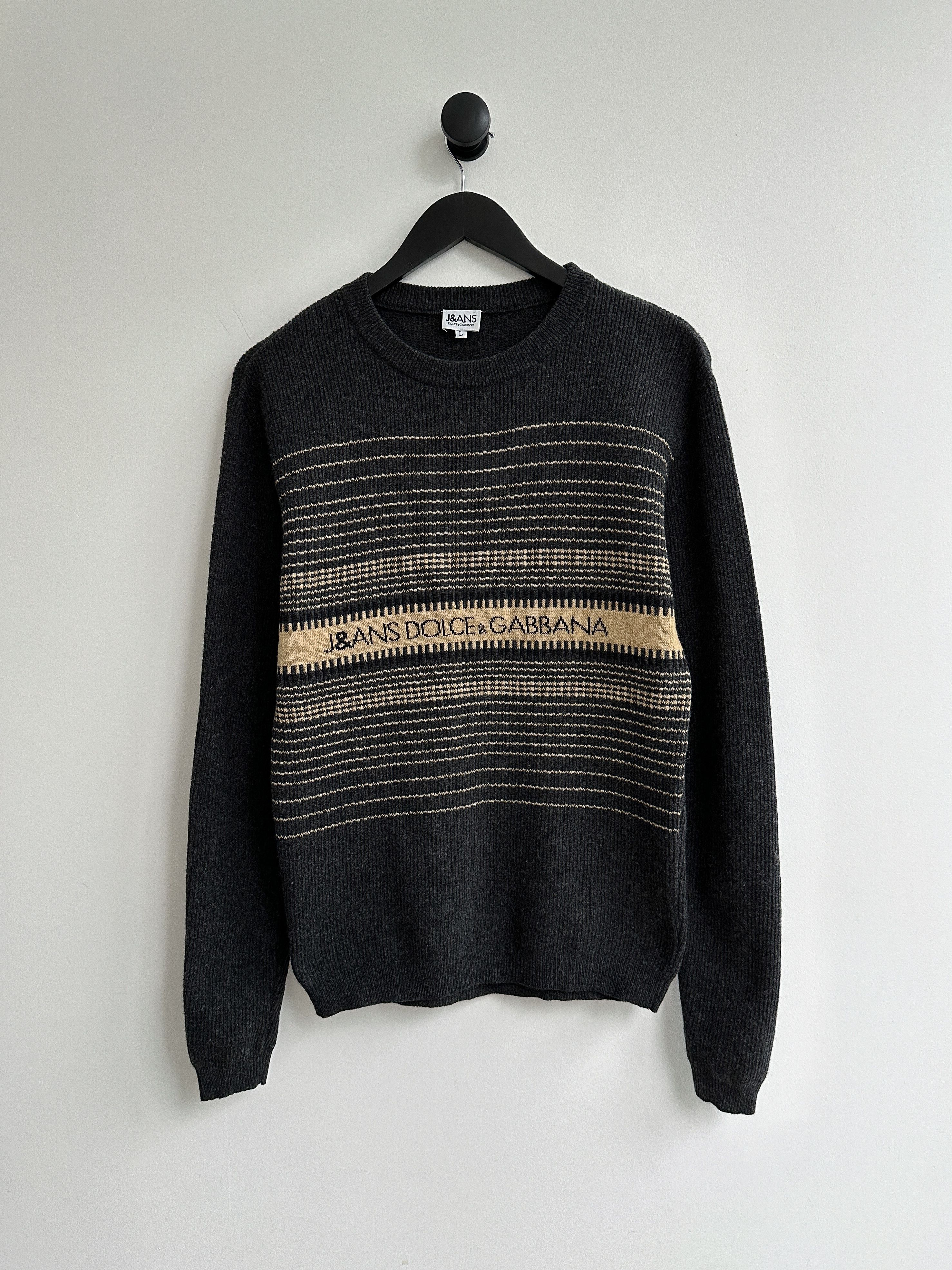 美品 D&G ARCHIVE ITALY ANGOLA KNIT SWEATER Designer × Dolce & Gabbana × Vintage Dolce & Gabbana D&G