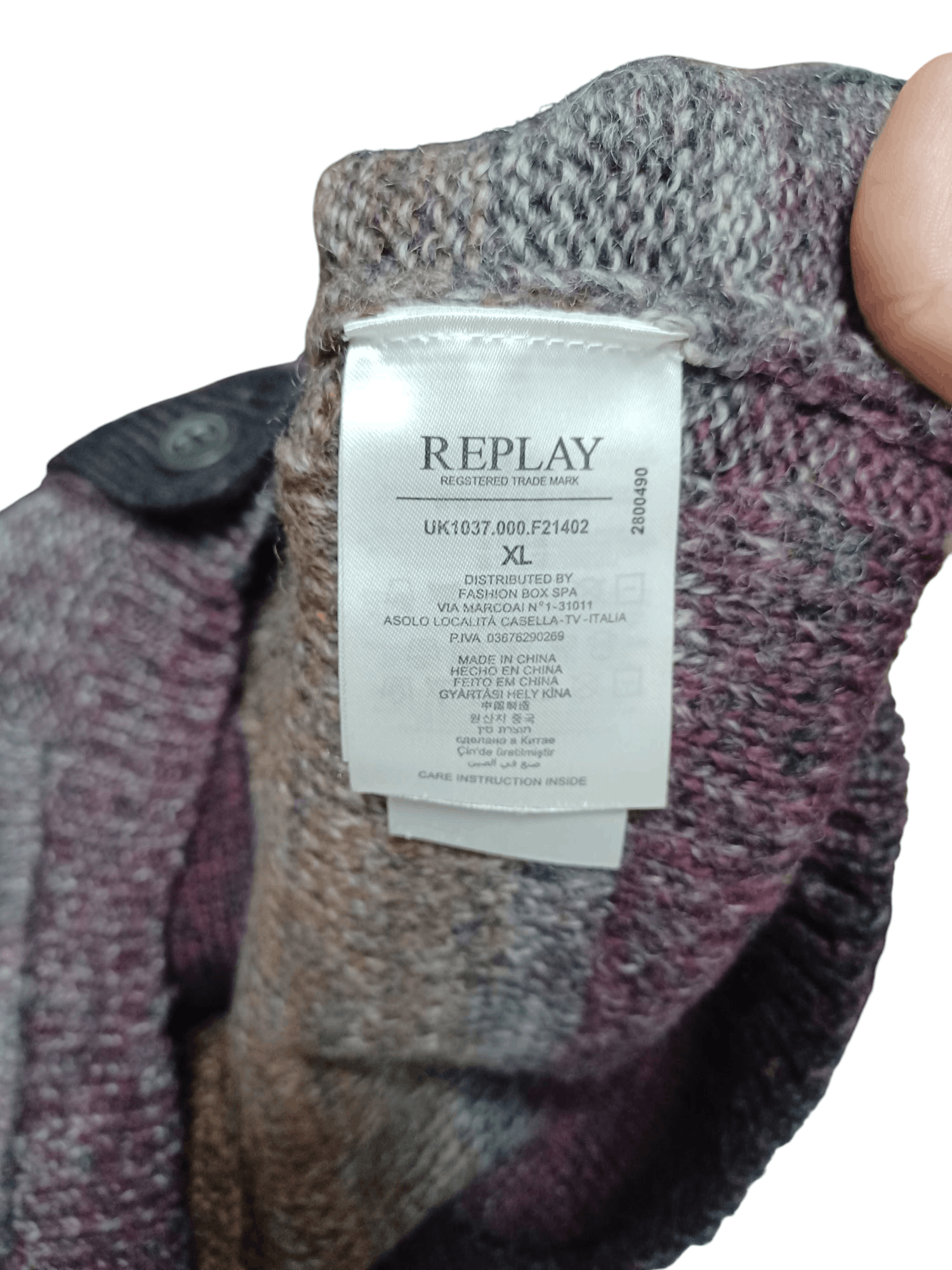Replay REPLAY WOOL FIRE MULTIPOCKET CARDIGAN OLDMONEY Size US L / EU 52-54 / 3 - 4 Thumbnail