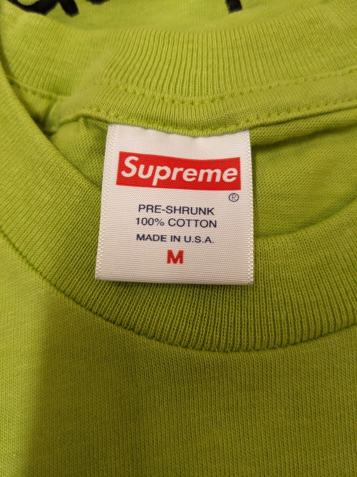Supreme FW17 SUPREME NAS TEE LIME GREEN M MEDIUM 2017 Size US M / EU 48-50 / 2 - 4 Thumbnail