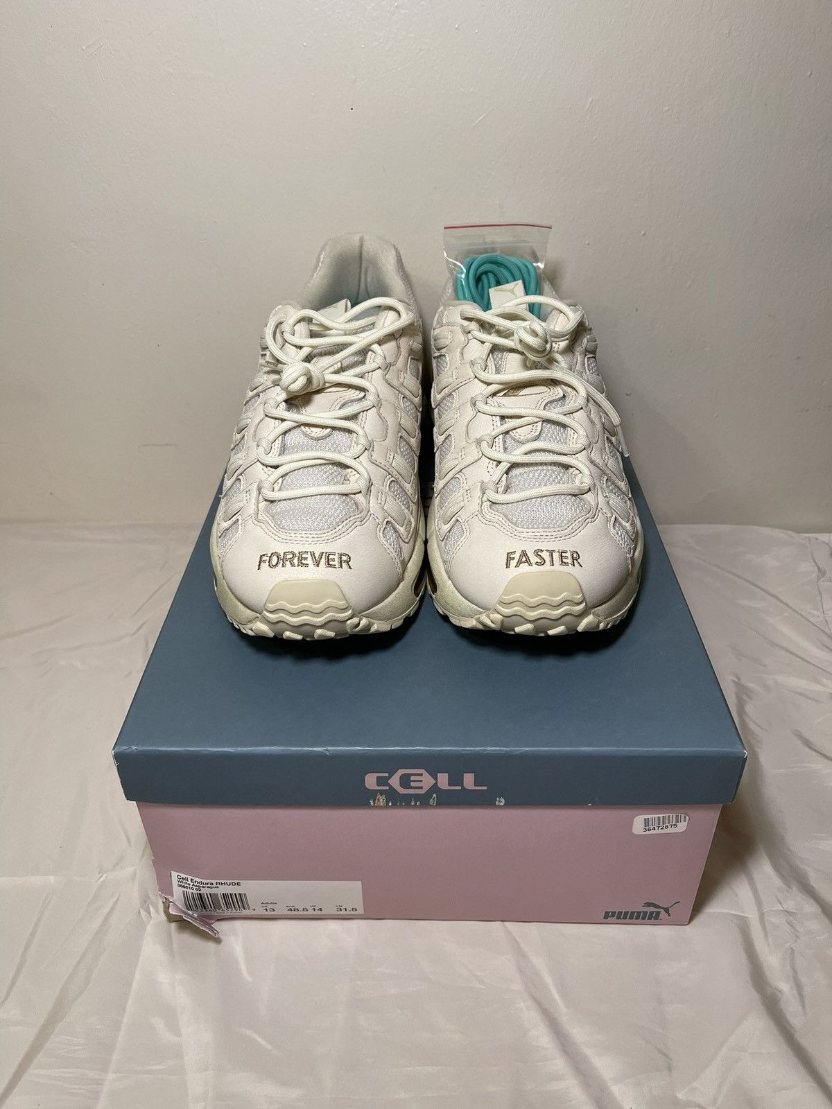 image of Puma x Rhude Cell Endura Shoes in Beige, Men's (Size 14)