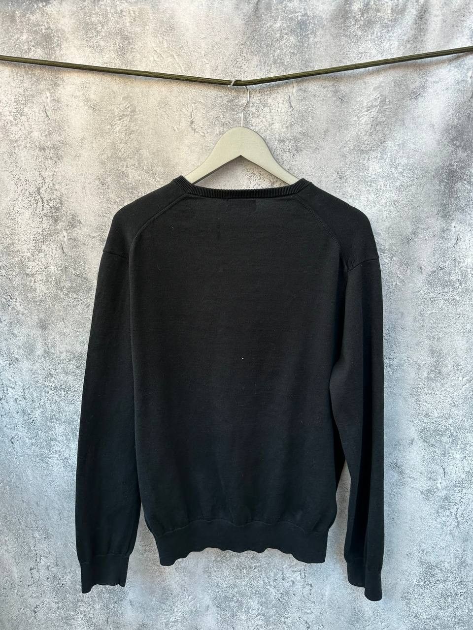 Polo Ralph Lauren Polo Ralph Lauren V-Neck Pima Cotton Sweater Black Jumper Size US L / EU 52-54 / 3 - 3 Thumbnail