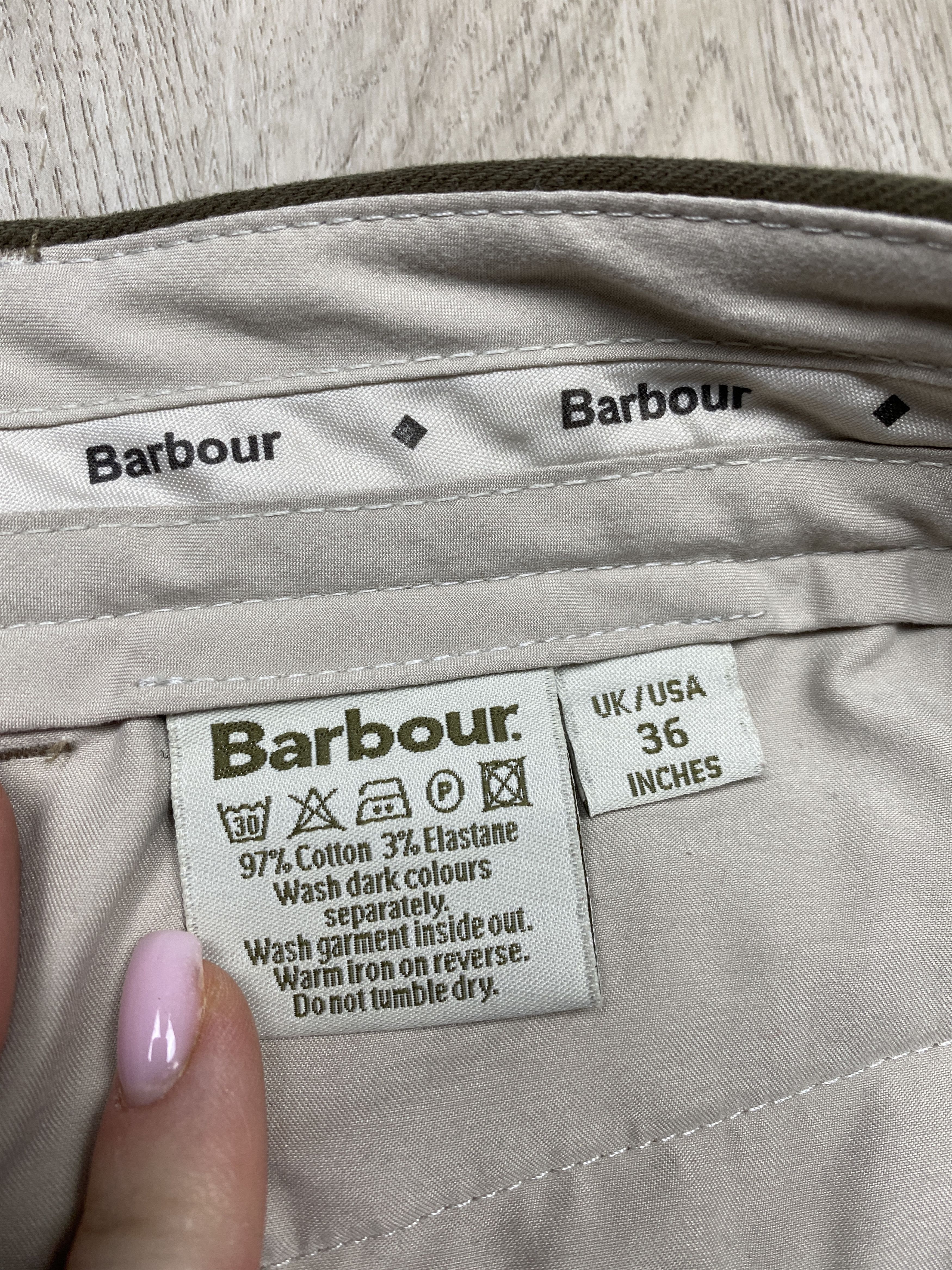Barbour × Vintage Barbour Vintage Chino Pants Y2K Heavy Cotton Size US 36 / EU 52 - 5 Thumbnail