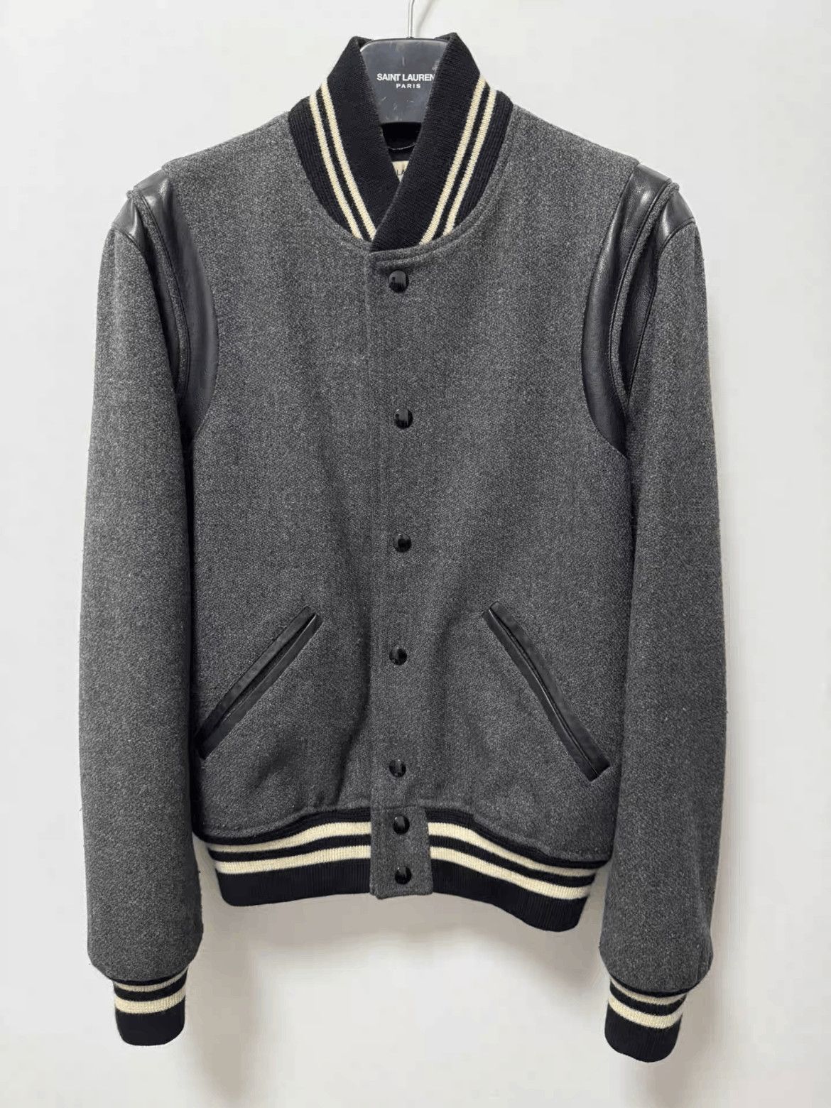 Saint Laurent Paris Sz 46 Saint Laurent Paris by Hedi 14AW Teddy Jacket Size US S / EU 44-46 / 1 - 1 Thumbnail