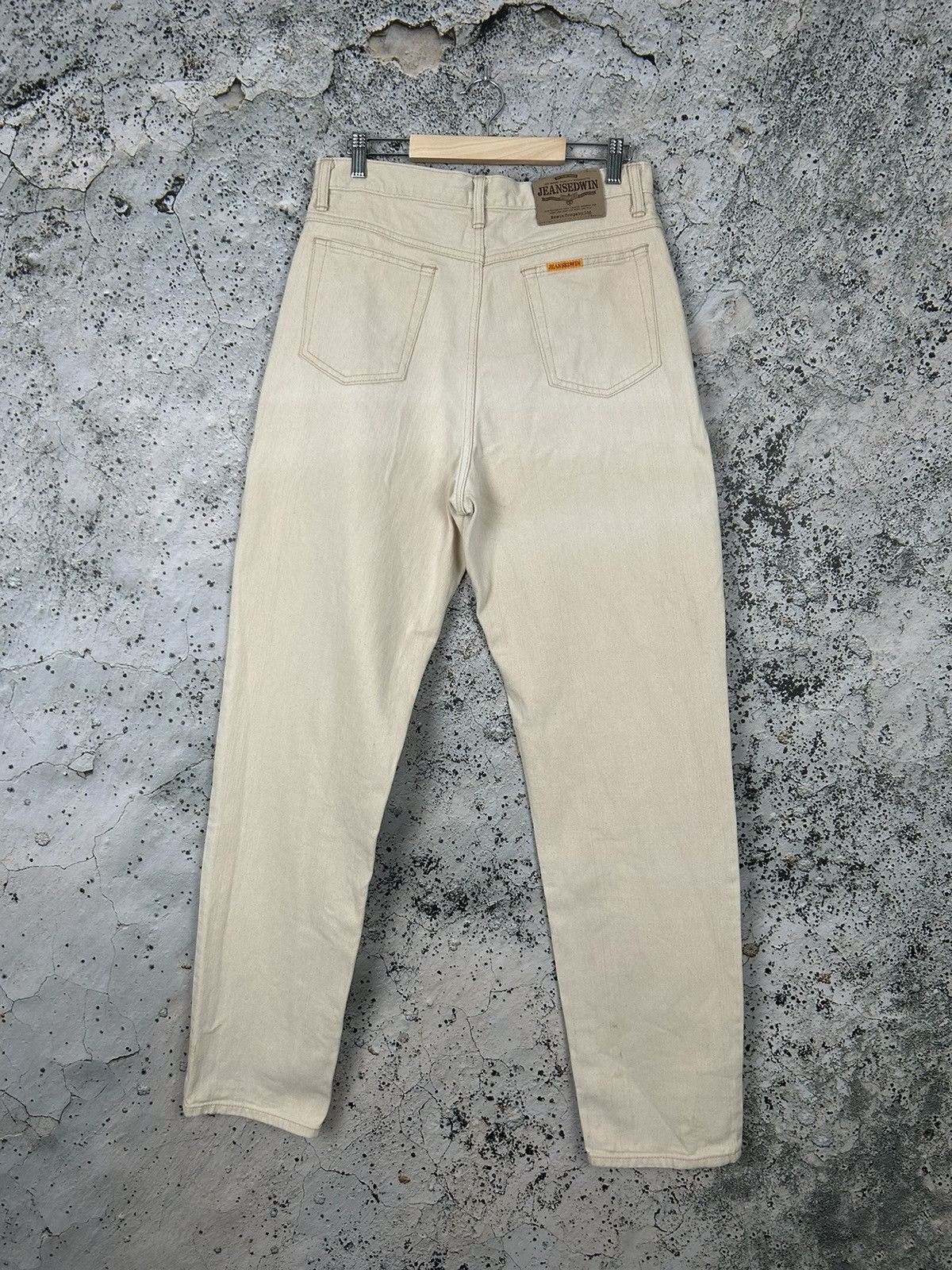 Edwin Vintage Edwin Made in Japan Beige Denim Pants Jeans Size US 34 / EU 50 - 4 Thumbnail