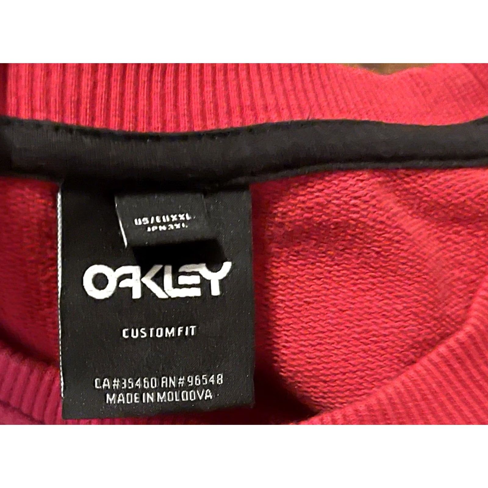 Oakley Oakley Red Spell Out Crewneck Pullover Sweatshirt Mens 2XL XXL Size US XXL / EU 58 / 5 - 3 Thumbnail