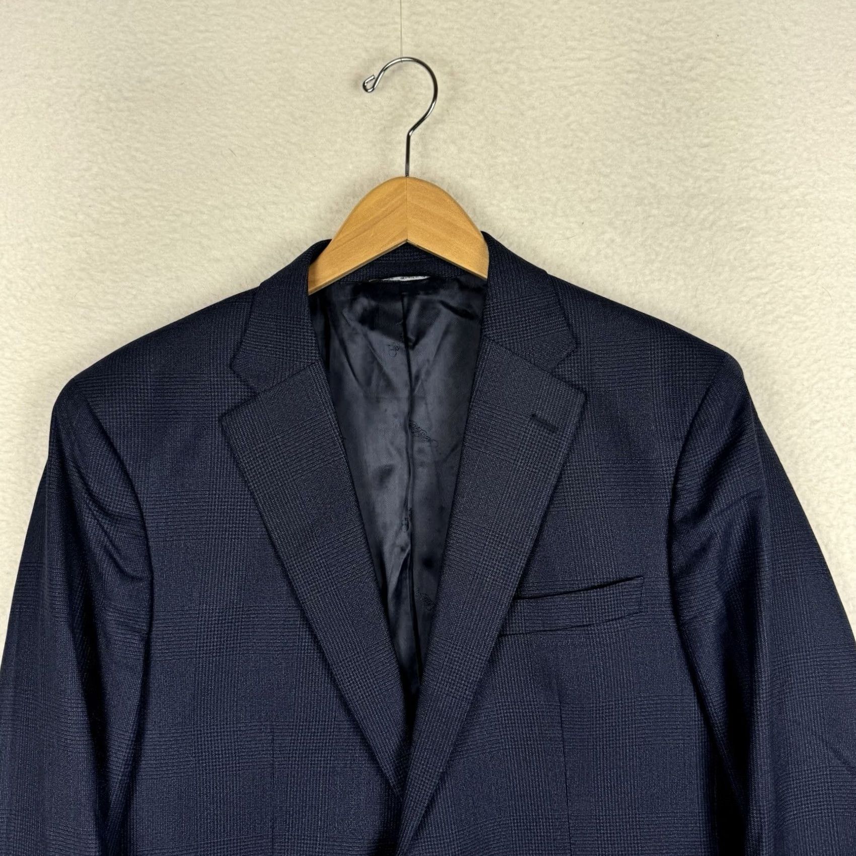 Ermenegildo Zegna Ermenegildo Zegna Blazer Mens 42R Plaid Wool Notch Lapel 2 Piece Travel Business Casual Modern Fit Size 42R - 4 Thumbnail