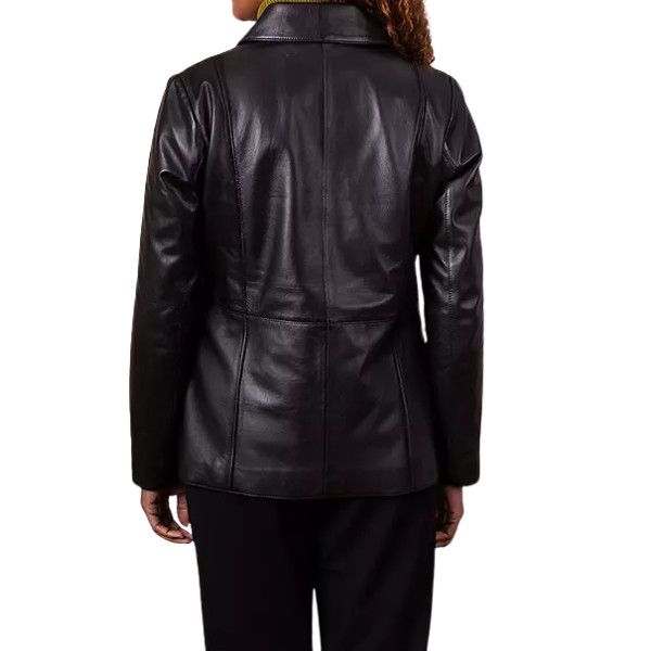 Other Kaleidoscope Preto Ladies Leather Jacket Size XXL / US 16-18 / IT 52-54 - 10 Thumbnail