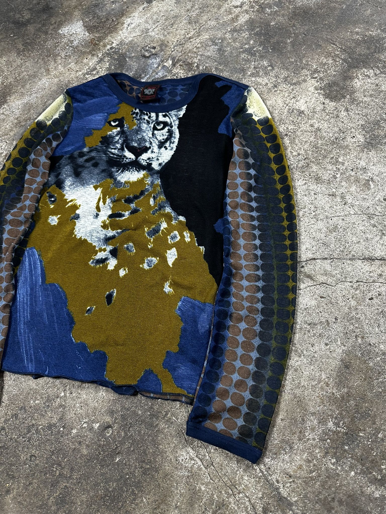 Jean Paul Gaultier FW95 Jean Paul Gaultier Leopard Y2k Mesh Top Size L / US 10 / IT 46 - 3 Thumbnail