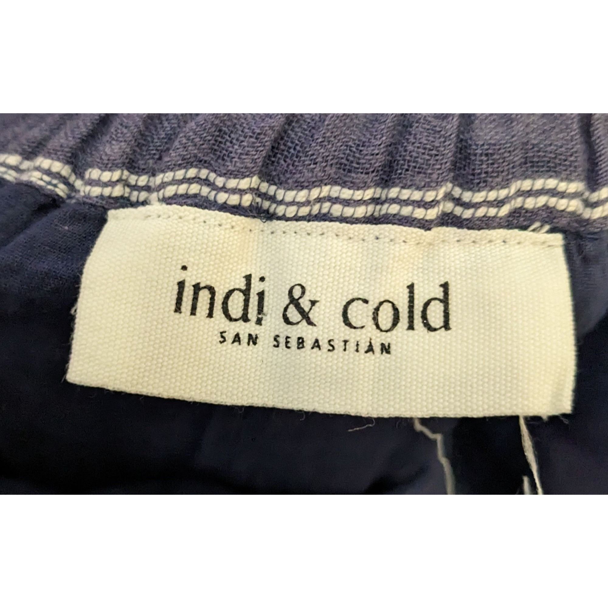 Other Indie & Cold San Sebastian Retro Bohemian Red And Blue Strip Size 29" - 9 Thumbnail