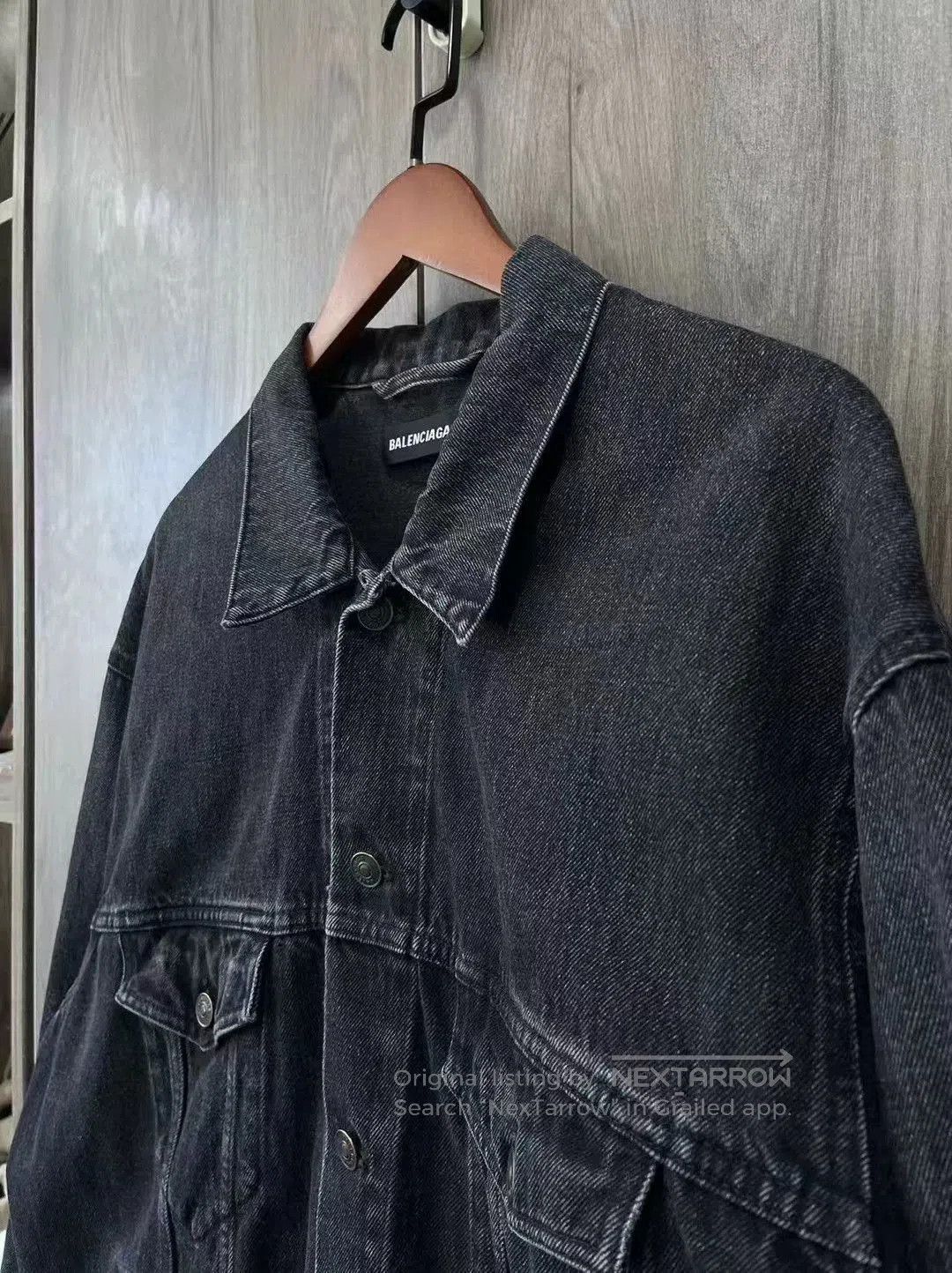 Balenciaga Balenciaga Embroidered Flag Denim Jacket. Size US M / EU 48-50 / 2 - 4 Thumbnail