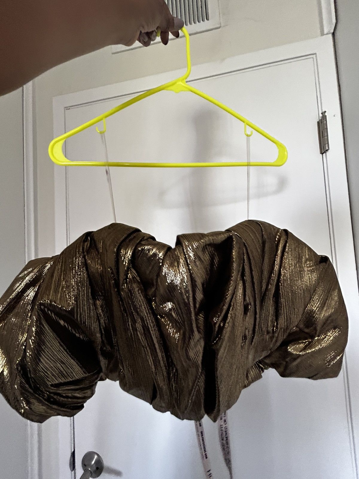 House of CB House of CB Gold Lame Ruffle Bustier Top - XS - NWT Size XS / US 0-2 / IT 36-38 - 5 Thumbnail
