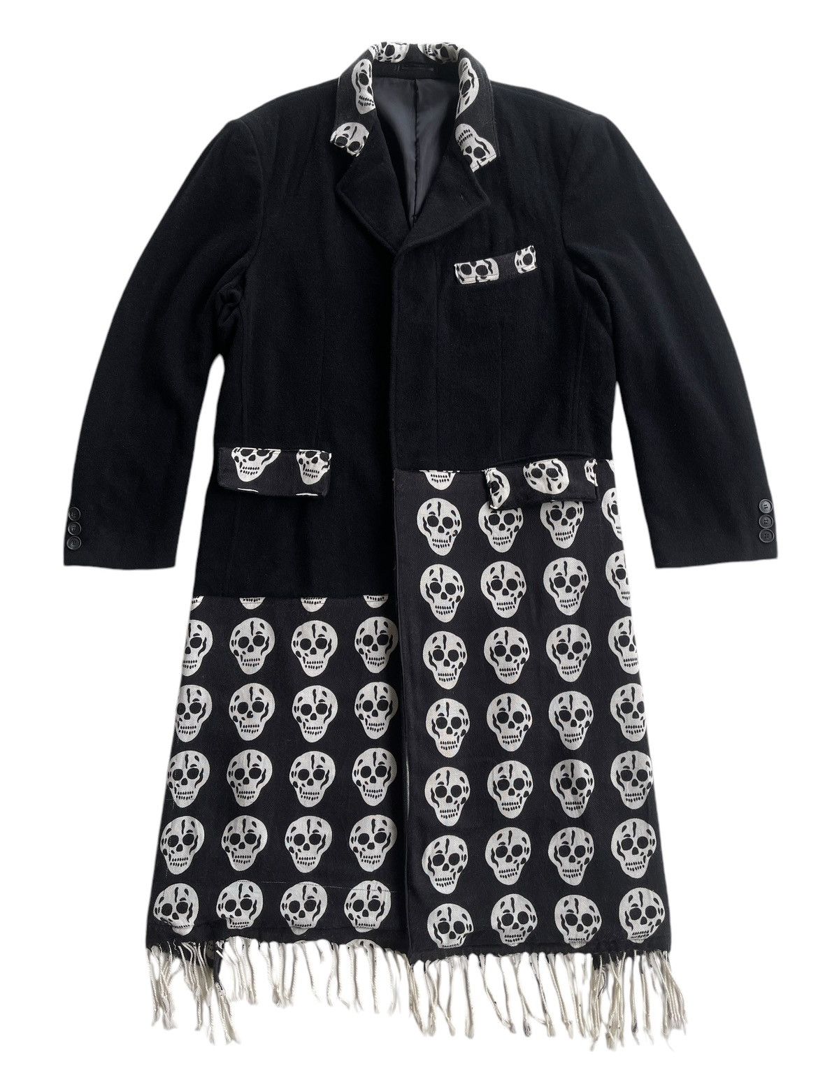 Japanese Brand Nicole St Gilles Skulls Patchwork Overcoat Size US L / EU 52-54 / 3 - 4 Thumbnail