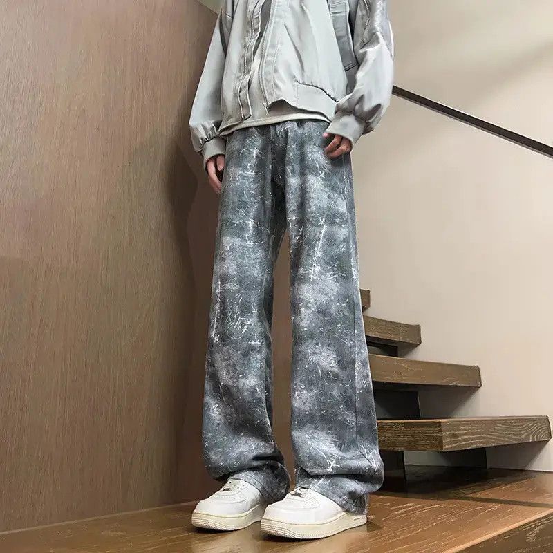 Japanese Brand Retro loose tie dye micro flared jeans Size US 32 / EU 48 - 6 Thumbnail