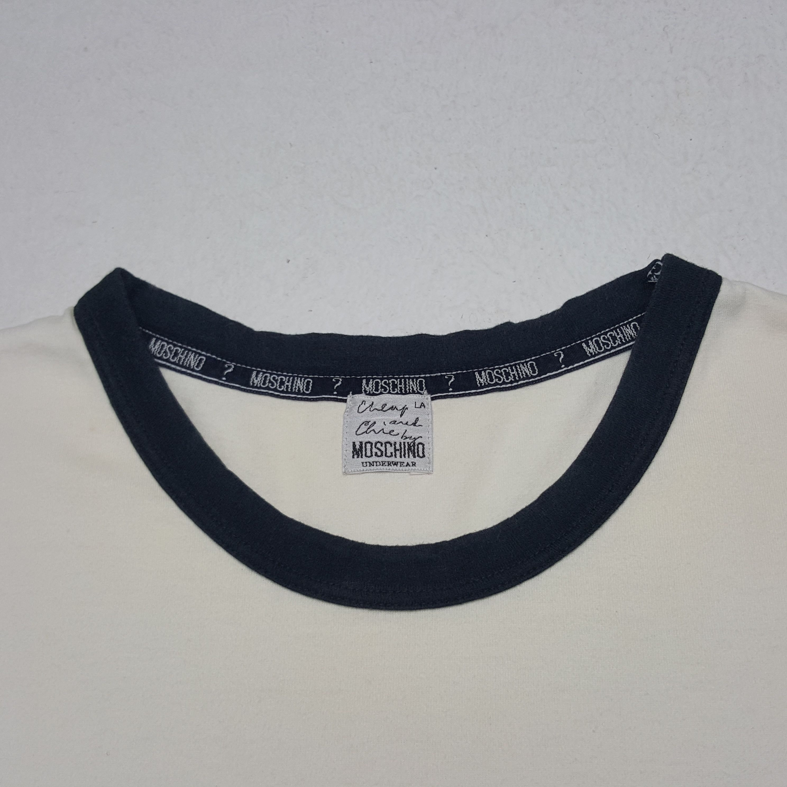 Moschino × Vintage Vintage Moschino Ringing Tshirt Size US L / EU 52-54 / 3 - 4 Thumbnail