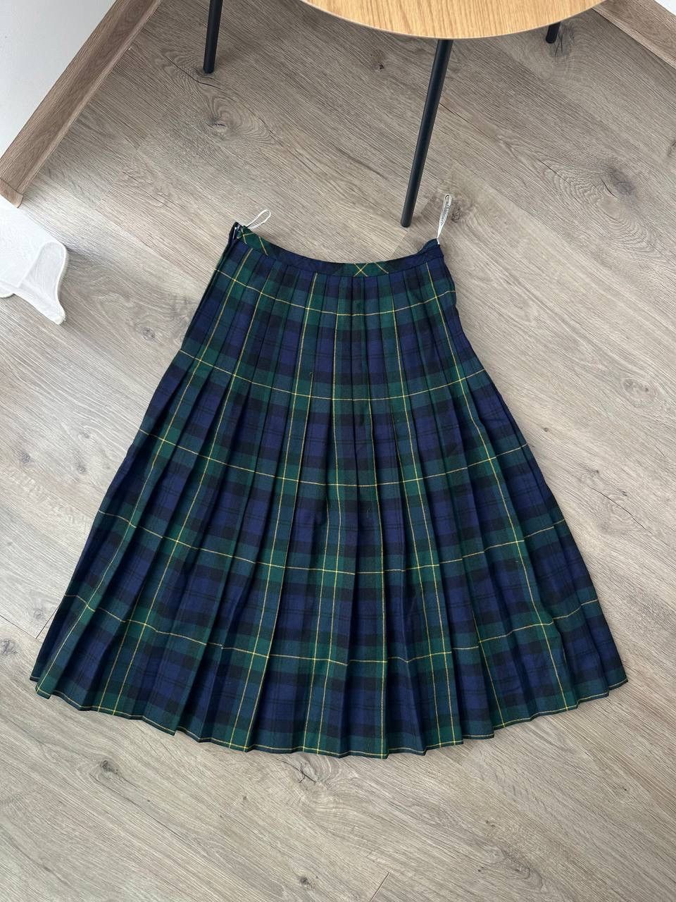 Other UK × Vintage Vintage Hammer Wool Green Scottish 90’s Tartan Skirt Size 30" / US 8 / IT 44 - 6 Thumbnail