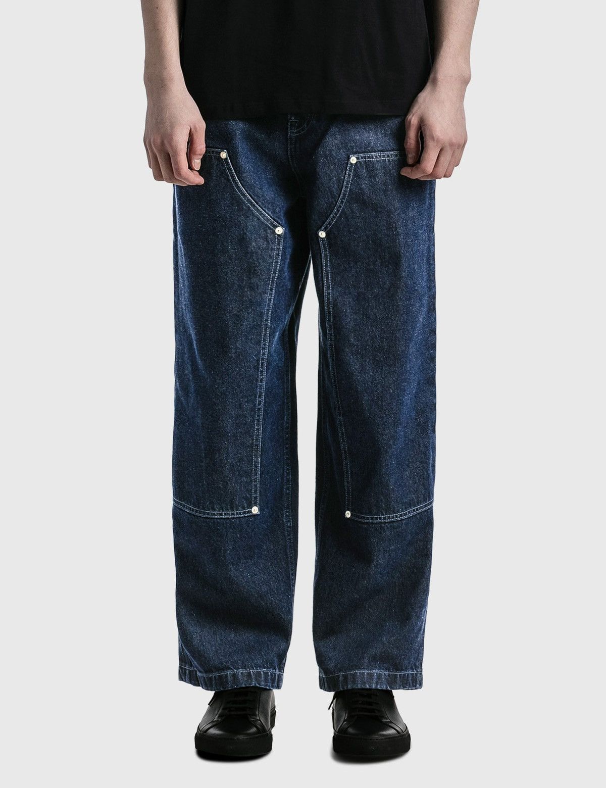 Loewe Patched Patchwork Jeans Denim Carpenter Trousers H526Y11X06 Size US 28 / EU 44 - 2 Thumbnail