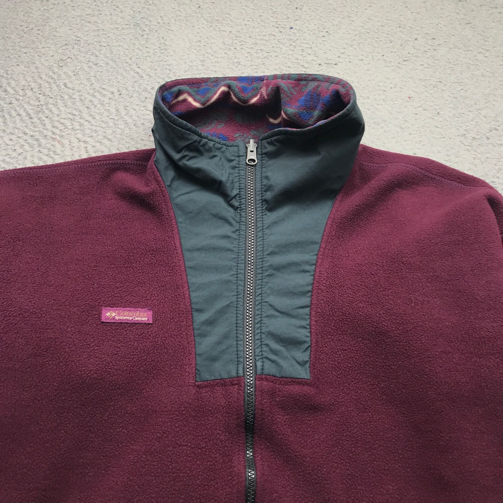 Columbia Vintage Columbia Sportswear Jacket Men XL Embroidered Maroon Size US XL / EU 56 / 4 - 10 Thumbnail
